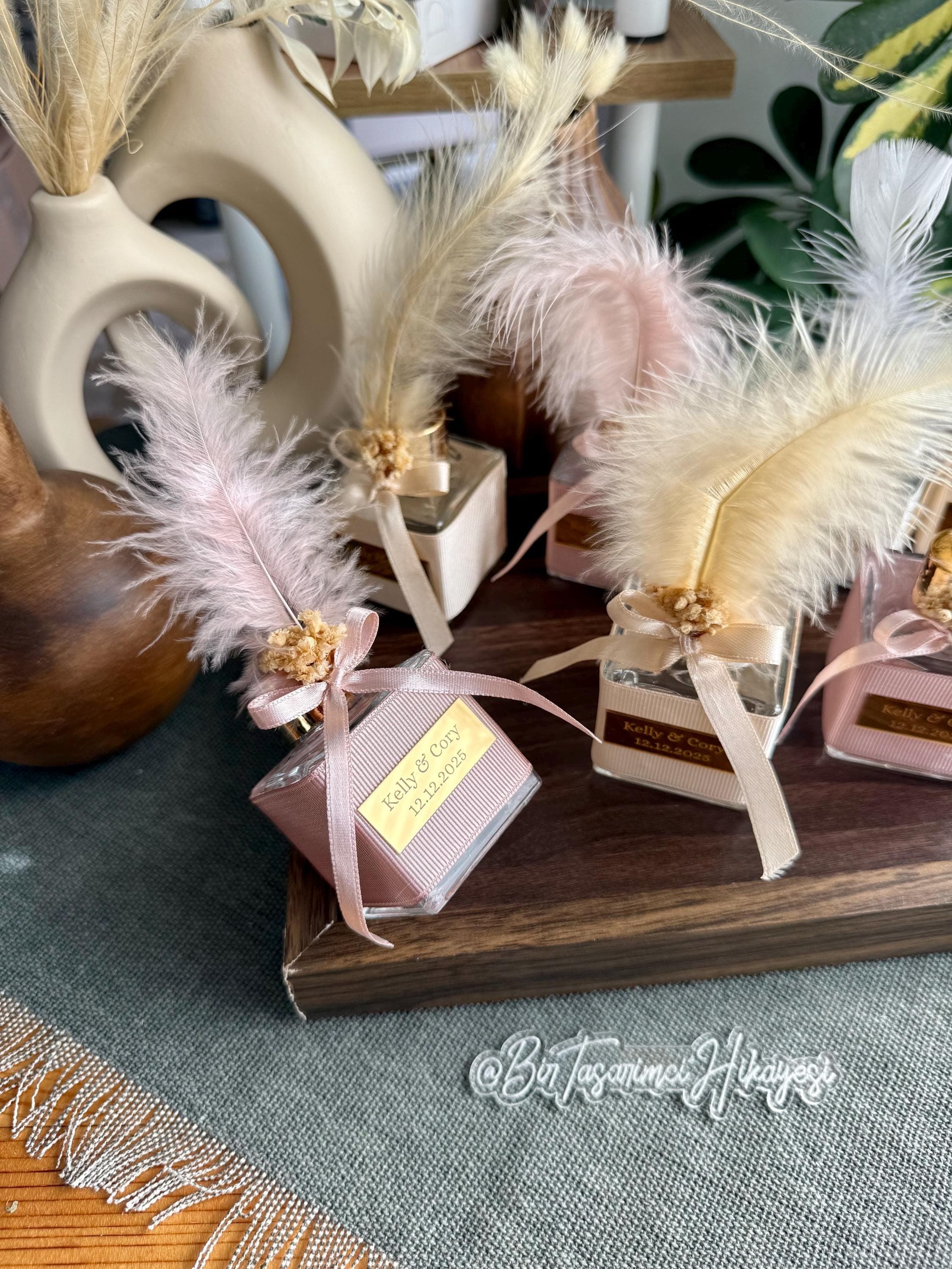 Personalized Wedding Reed Diffuser Favors, Room Fragrance Favors, personalized room fragrance - image 3