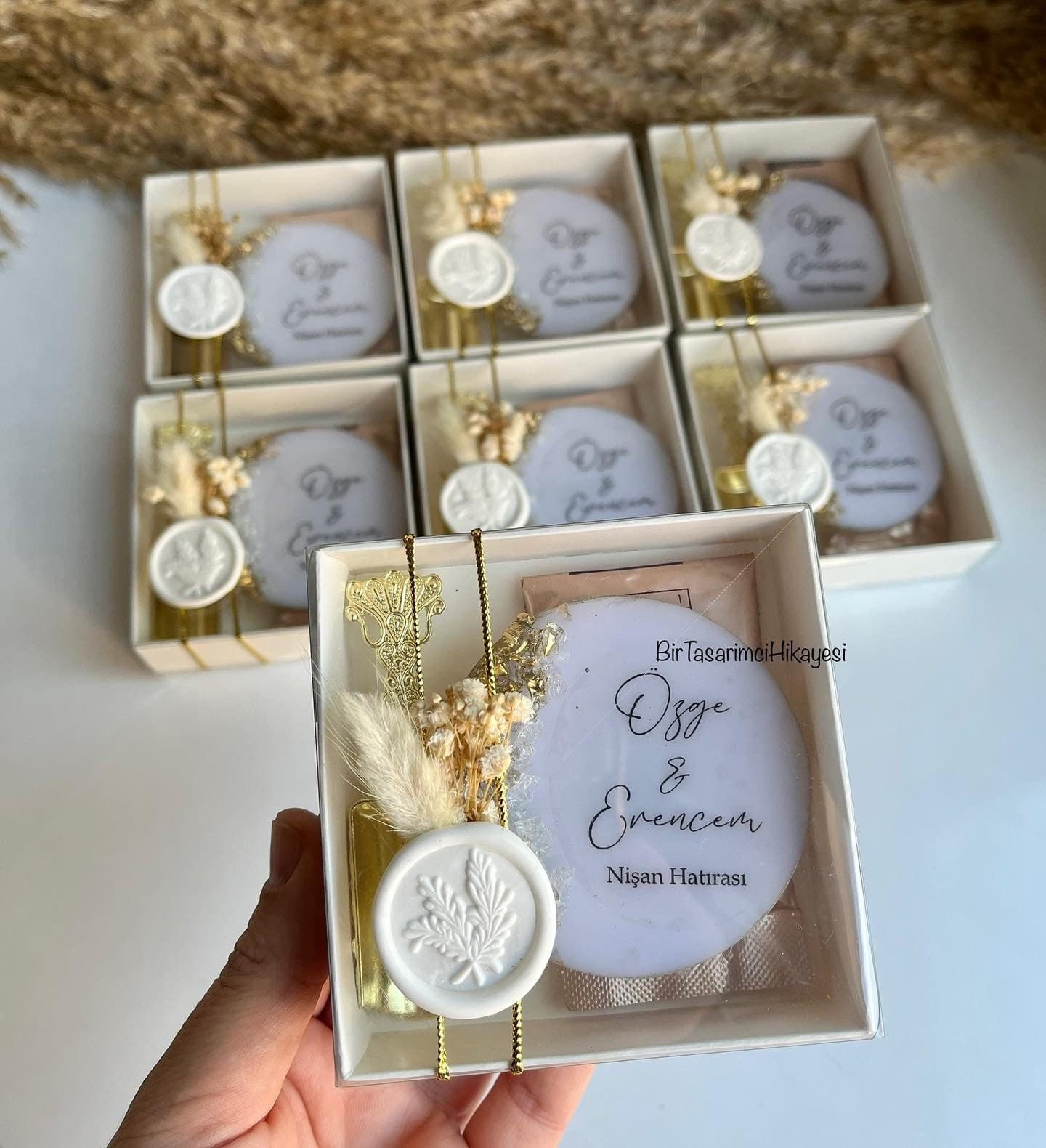 Personalized Epoxy Magnet: Wedding & Engagement Favor - image 3