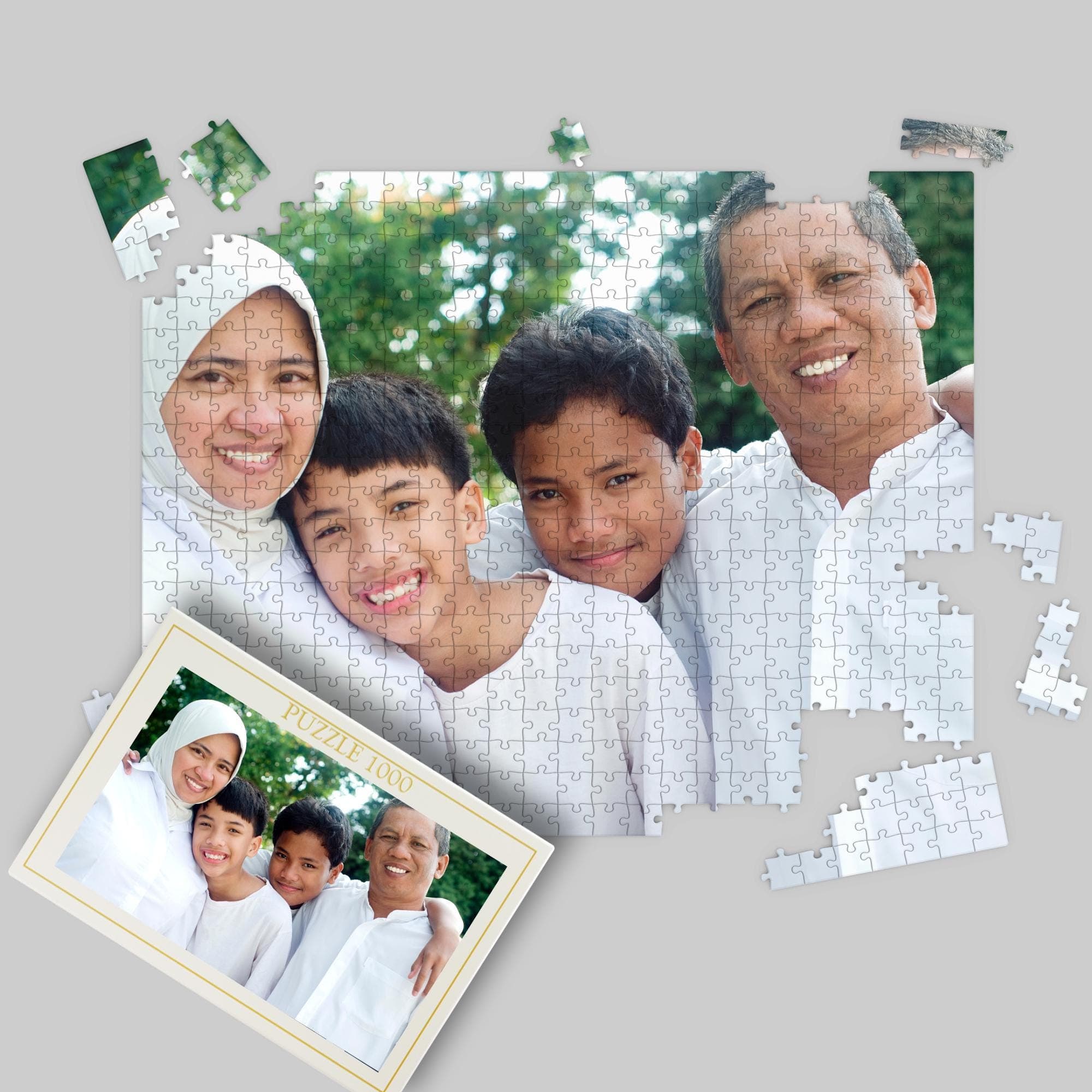 Personalized Islamic Family Photo Puzzle: Ramadan Eid Gift