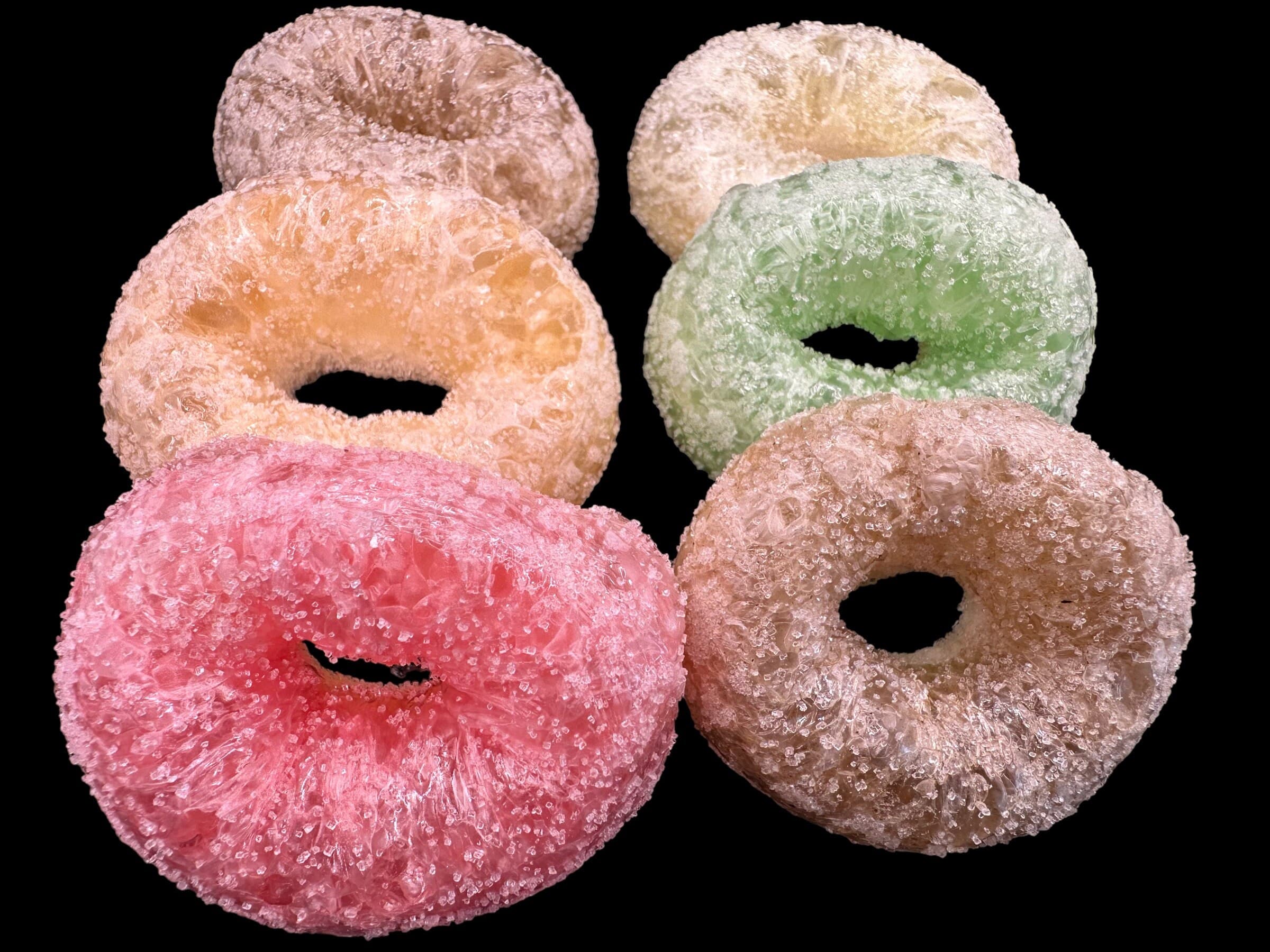 UK Freeze Dried Fruit Rings - 1 - 3 bags, crisp, light, airy perfect gift, house warming, Freeze Dried Sweets, sweet variety box, party bags