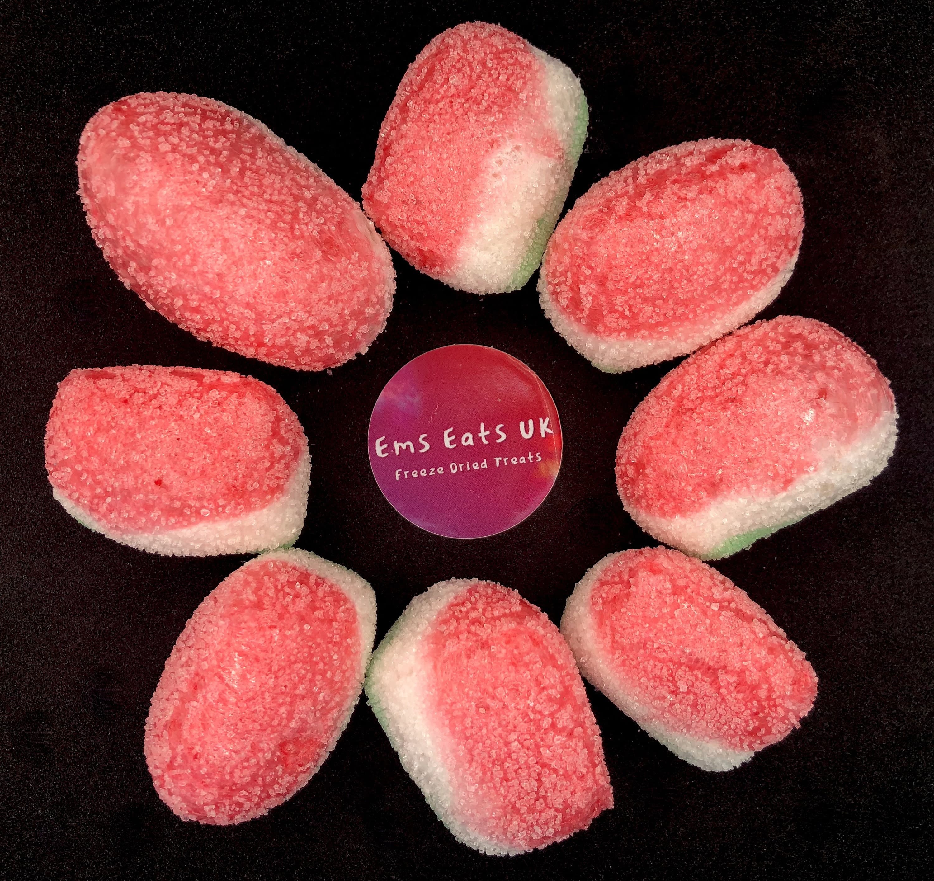UK Freeze Dried Sour Watermelon Slices - Halal Candy|Eid gift|Sweet Cone|Thank you present|Party Bag Ideas|Sweet Buffet|Freeze Dried Sweets