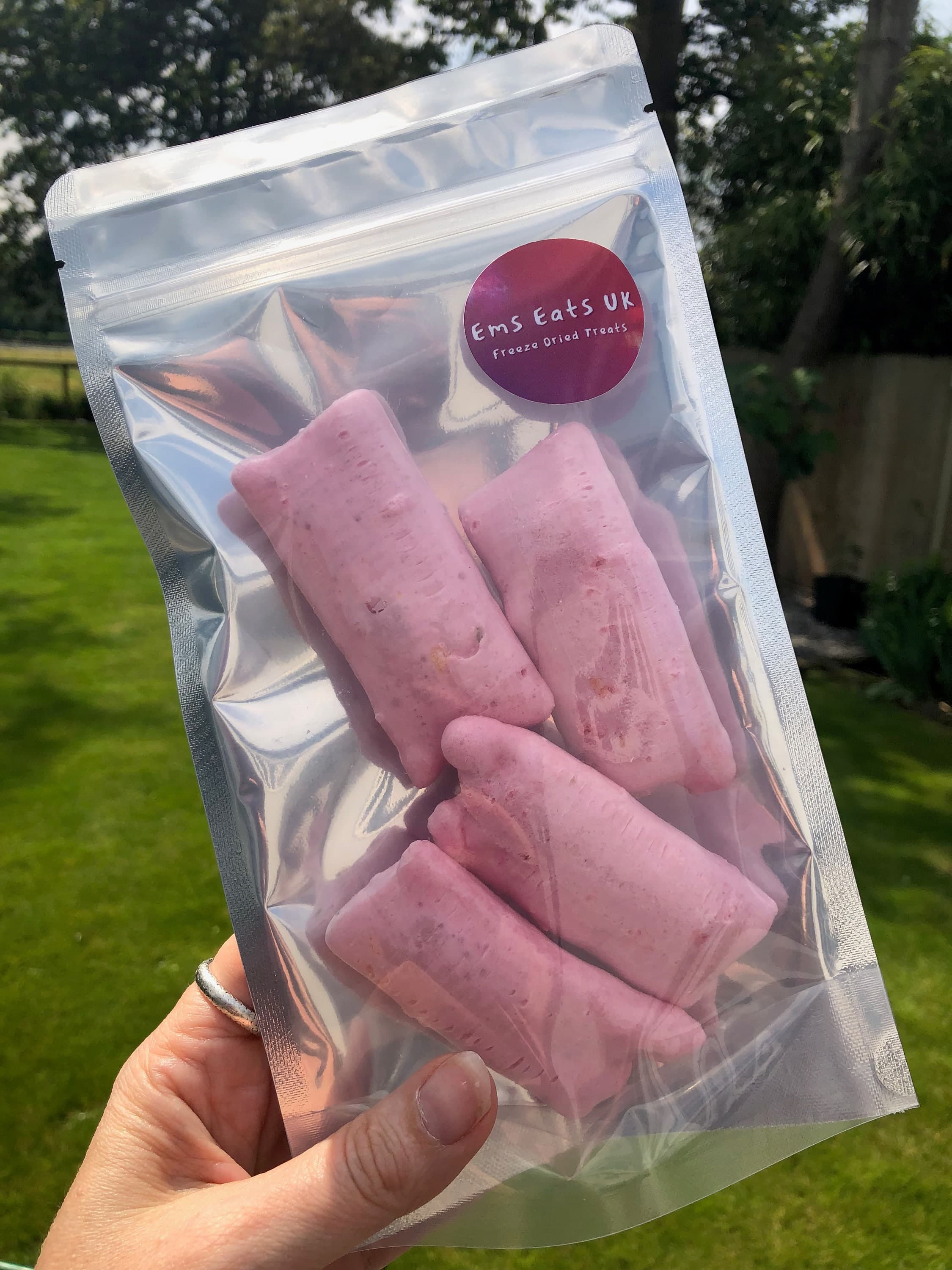 UK Freeze Dried Retro Raspberry with Sherbet Bars - Birthday present, Easter gift - image 3