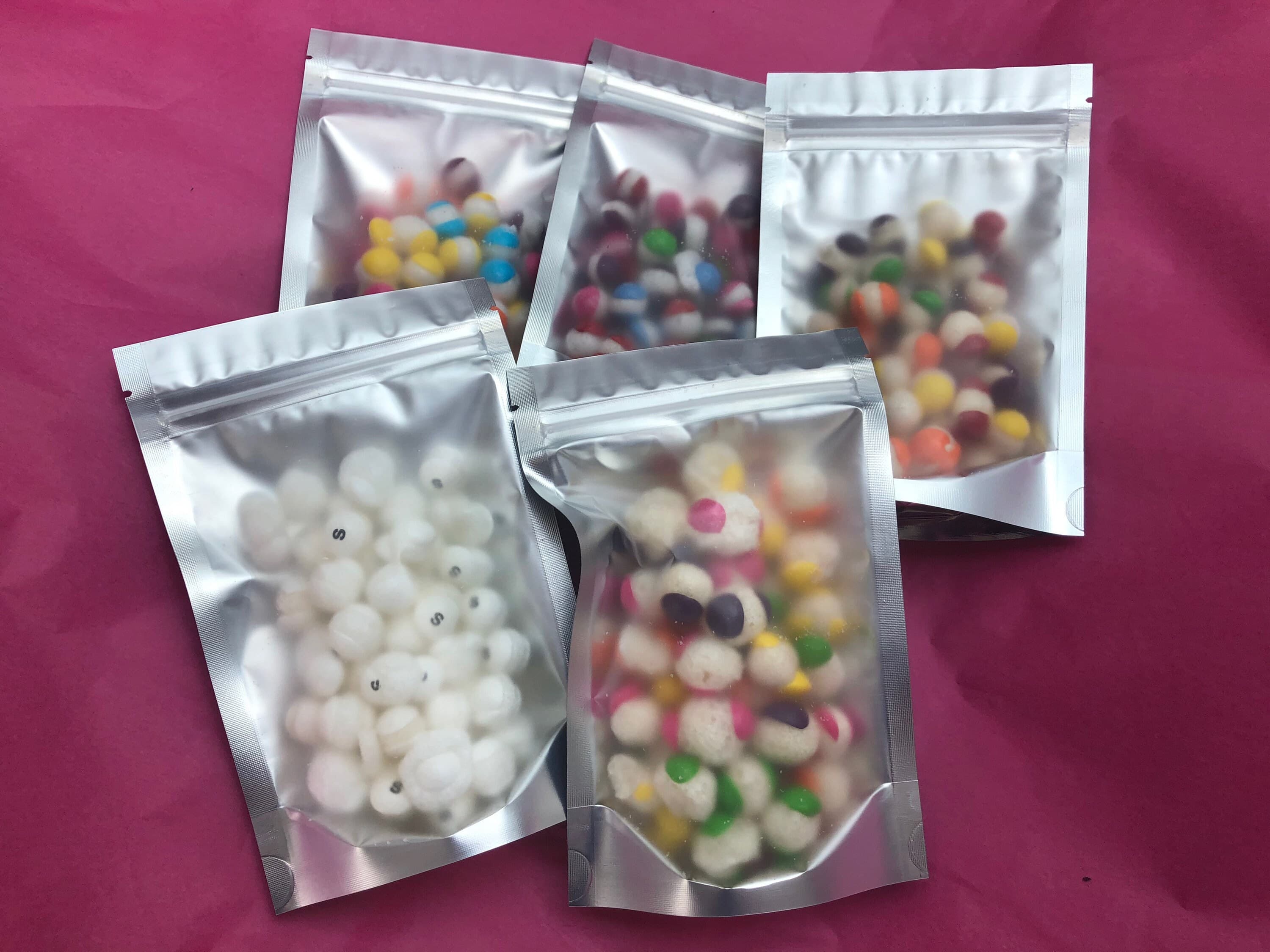 UK Freeze Dried Candy Fruit Balls Taster Box - Variety Box of Sweet|Freeze Dry Sweet|Pick and Mix|Halal|Tasty Present|Vegan Sweets|Party Bag