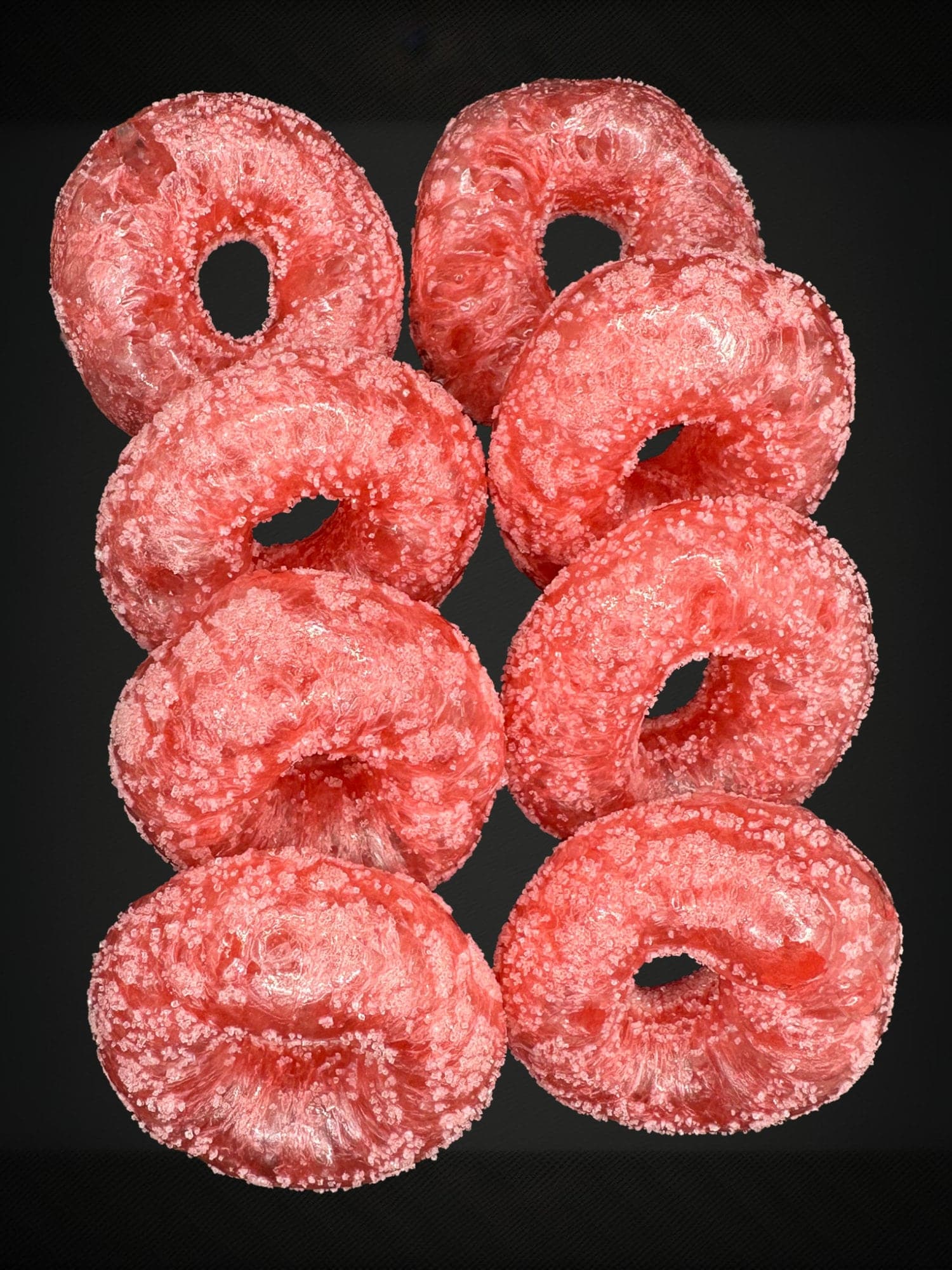 UK Freeze Dried Strawberry Rings - crisp, light,airy delicious strawberry crunch|perfect gift|tiktok viral|Freeze Dried Sweets|UK Made