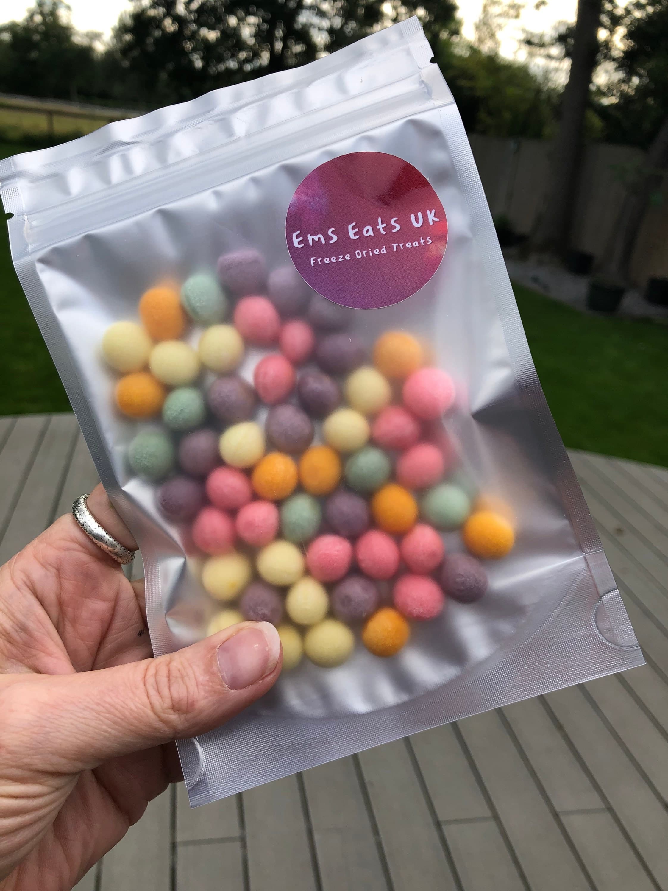 UK Freeze Dried Crisp Fruit Balls - Vegan Gift|Vegetarian Candy|Tiktok Viral|Halal Sweets|Variety Box|Sweet Cone|Freeze Dried Sweets|Eid - image 4