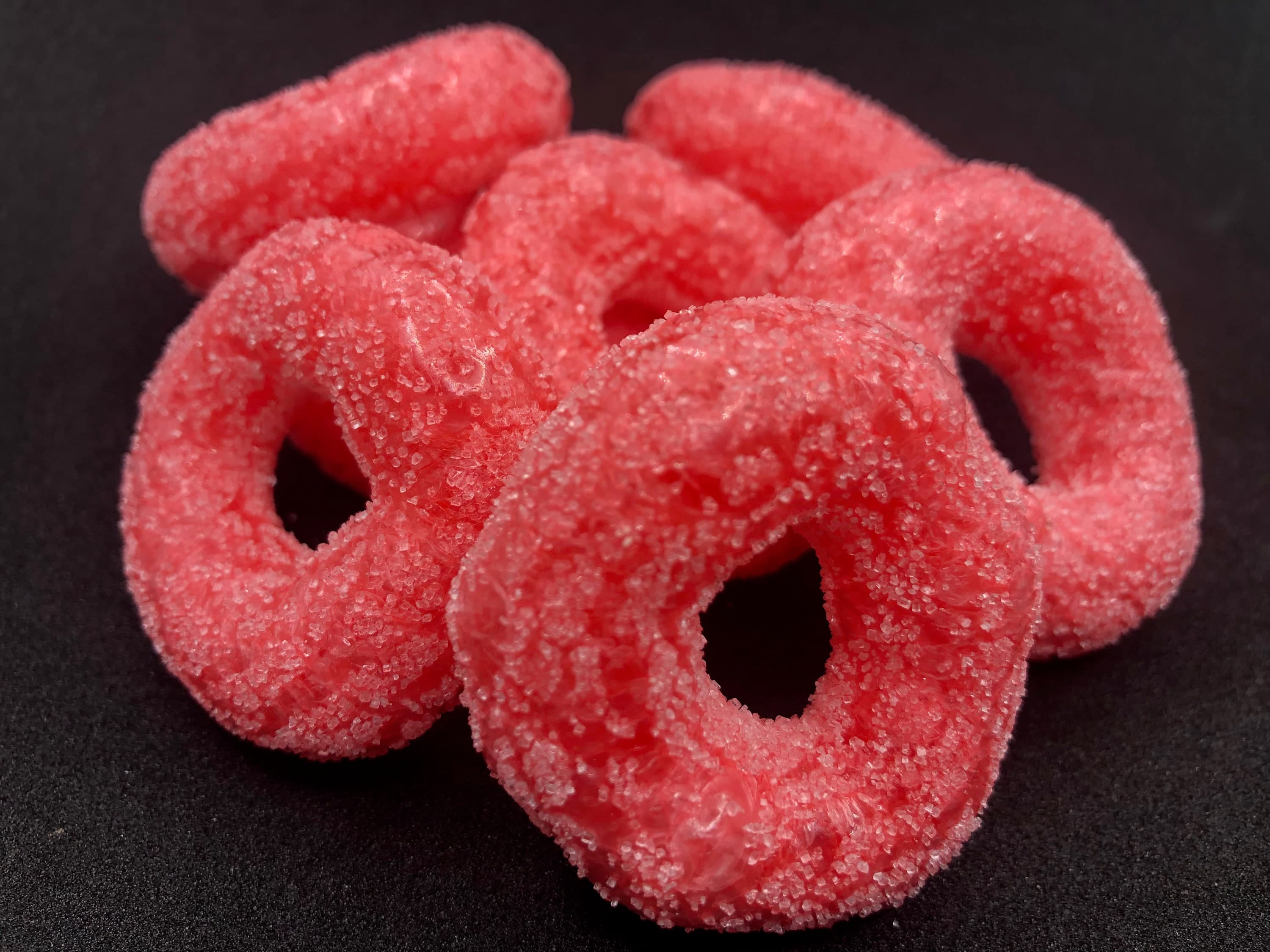 Freeze Dried Strawberry & Cream Rings - a light airy crunch - sweet tangy bite|Birthday Gift|Variety Box|Sweet cone||Freeze Dried Sweets|UK