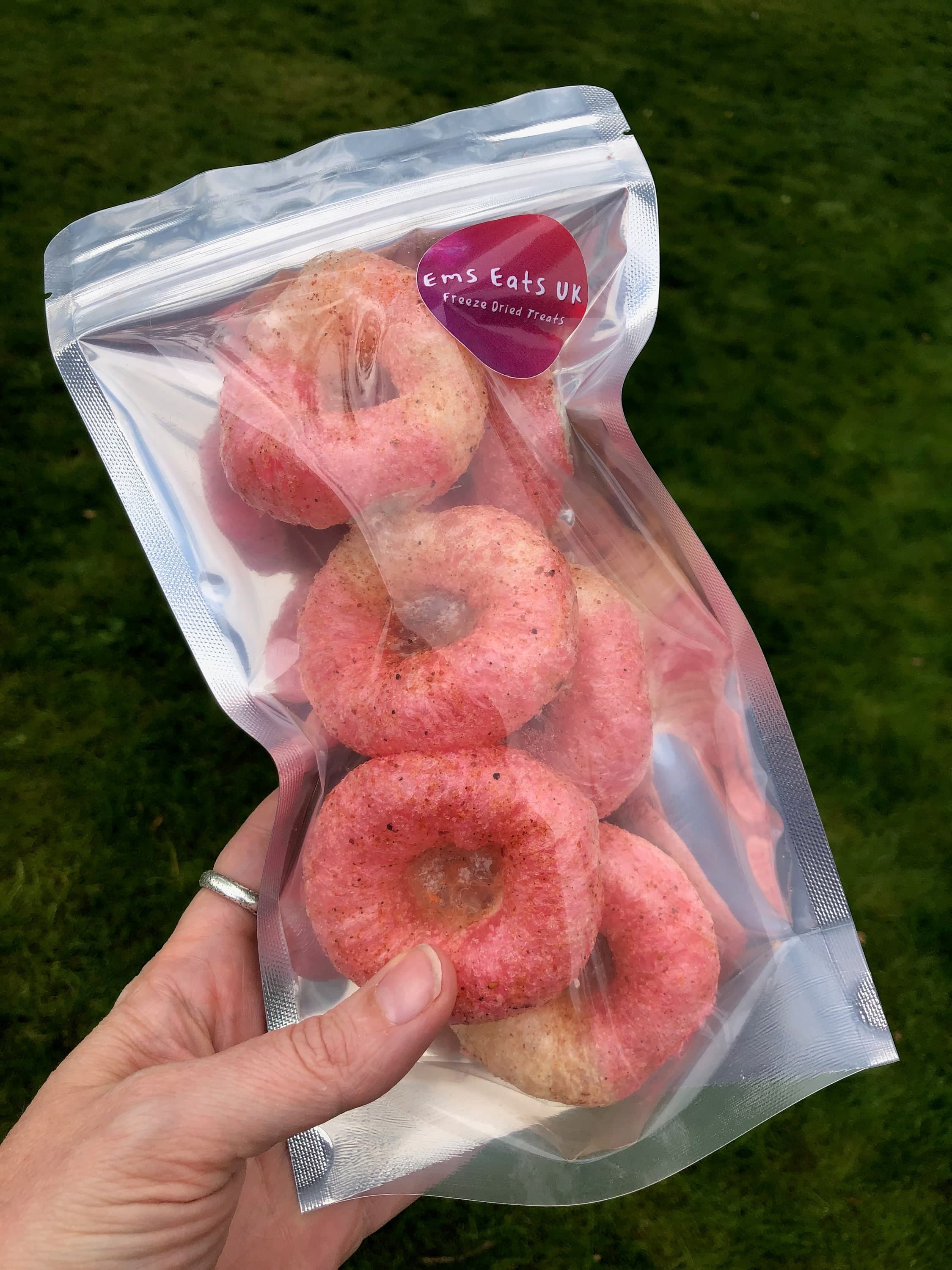 UK Freeze Dried Peach Rings flavoured with Chamoy & Tajin -Mexican Inspired Dulces Enchiladas|Thank you present|sweet and sour flavour|Halal - image 4