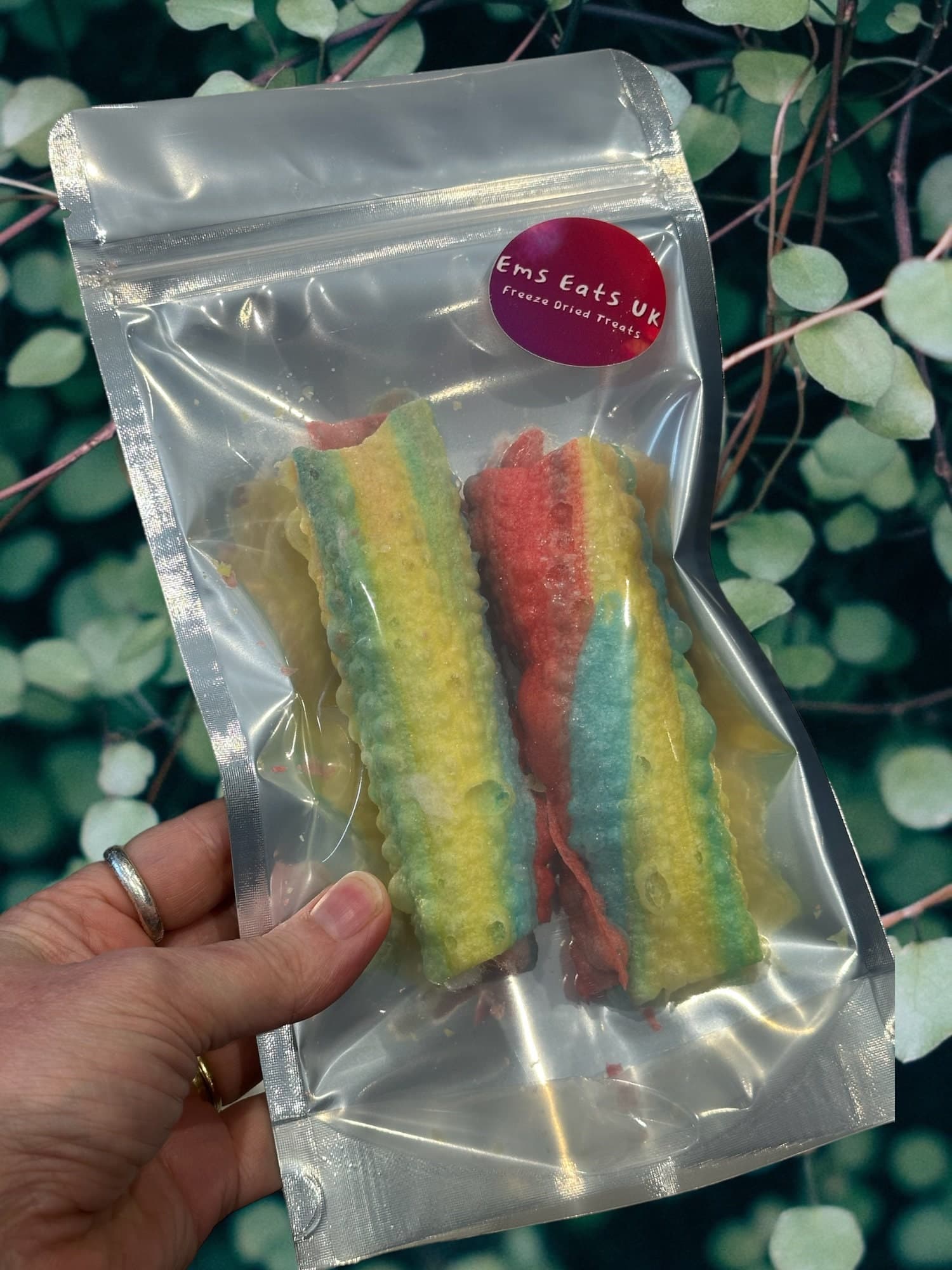 UK Freeze Dried Candy Floss Stuffed Fruit Roll-Ups - Imported|Limited Edition|Crisp Fruit Snacks|Tropical Flavours|Gluten Free - image 4