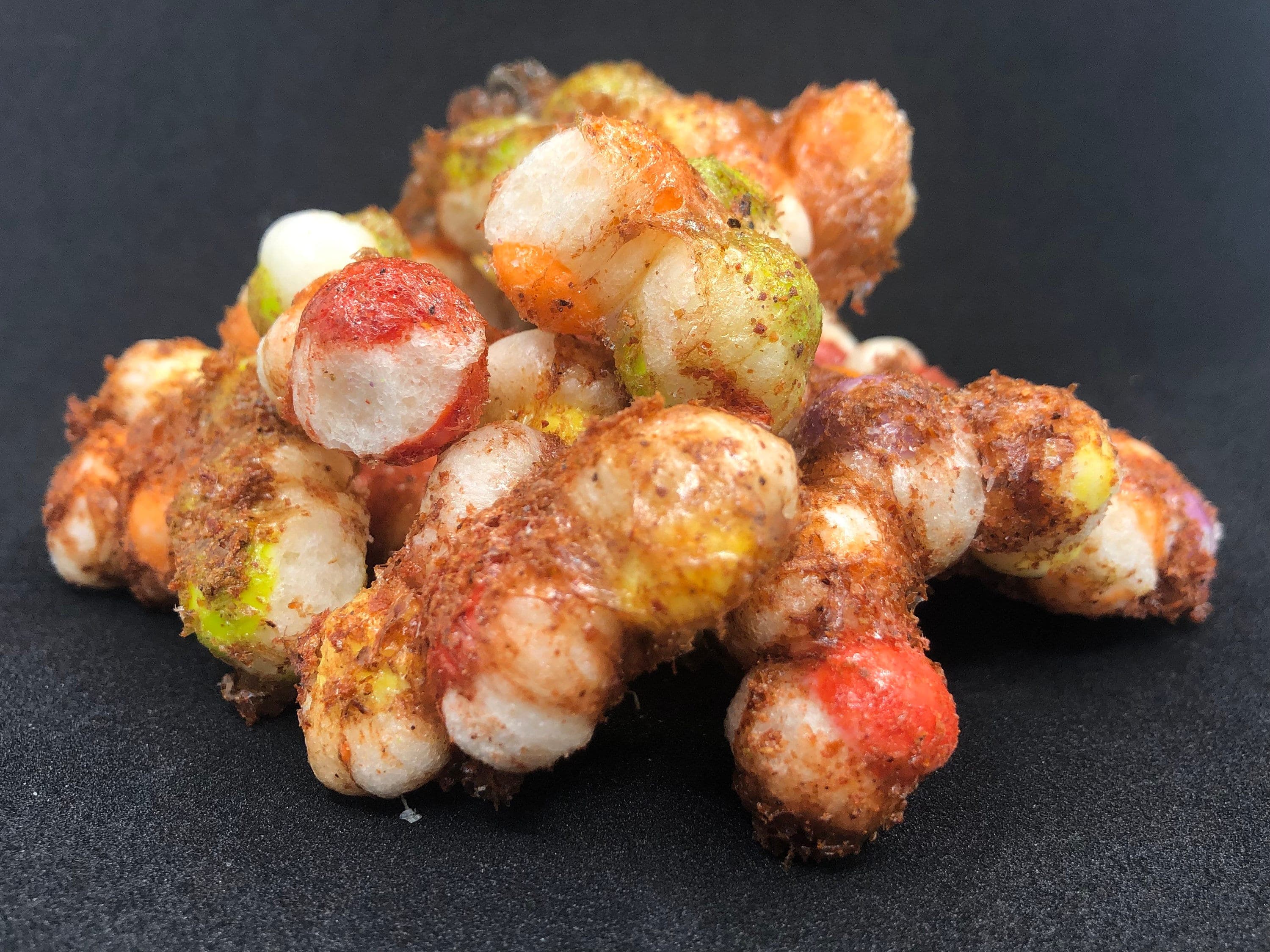 UK Freeze Dried Round Chamoy and Tajin Fruit Balls - Mexican Sweets|Dulce Enchilados|Freeze Dry Sweets|Halal Sweets|Vegan Candy|Spicy Sweets
