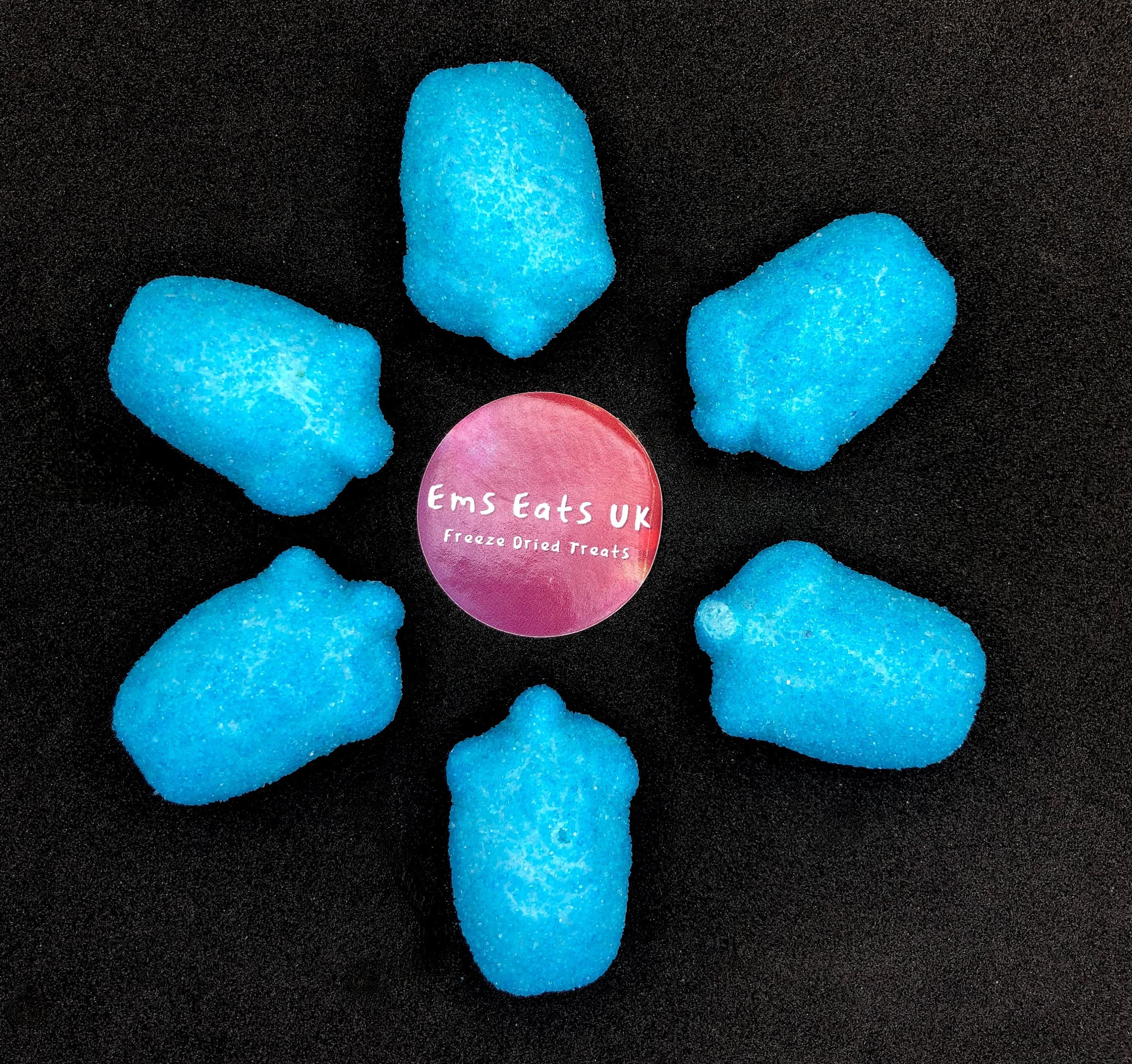 UK Freeze Dried Blue Raspberry Foam  - British Retro Sweets|Halal Candy|Party Bag|Blue Sweets|Thank you present|Gender Reveal|Baby Shower