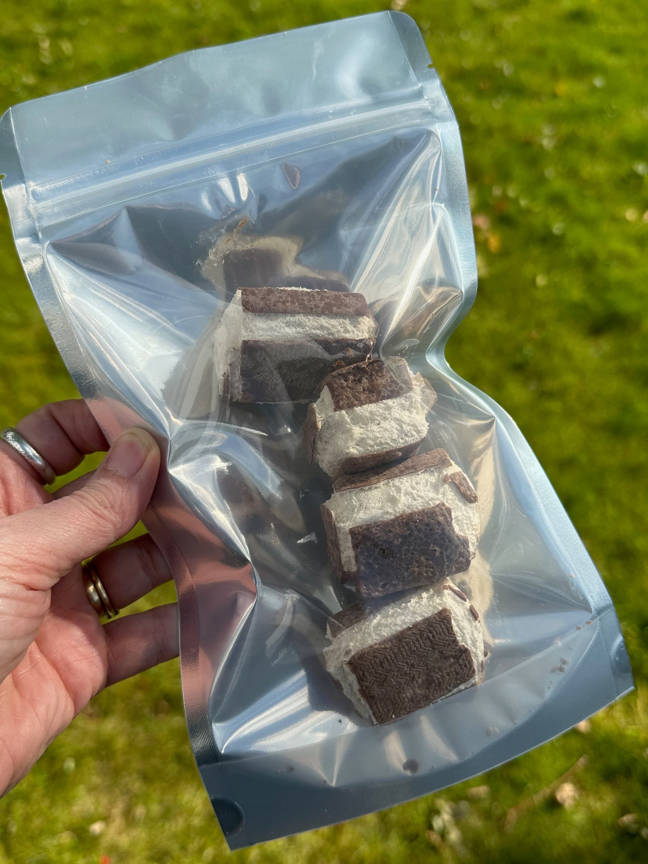 UK Freeze Dried Milky Delicious Bars - Delicious bite-size pieces of chocolate covered light as air crunch! Family favourite, movie treat - image 4