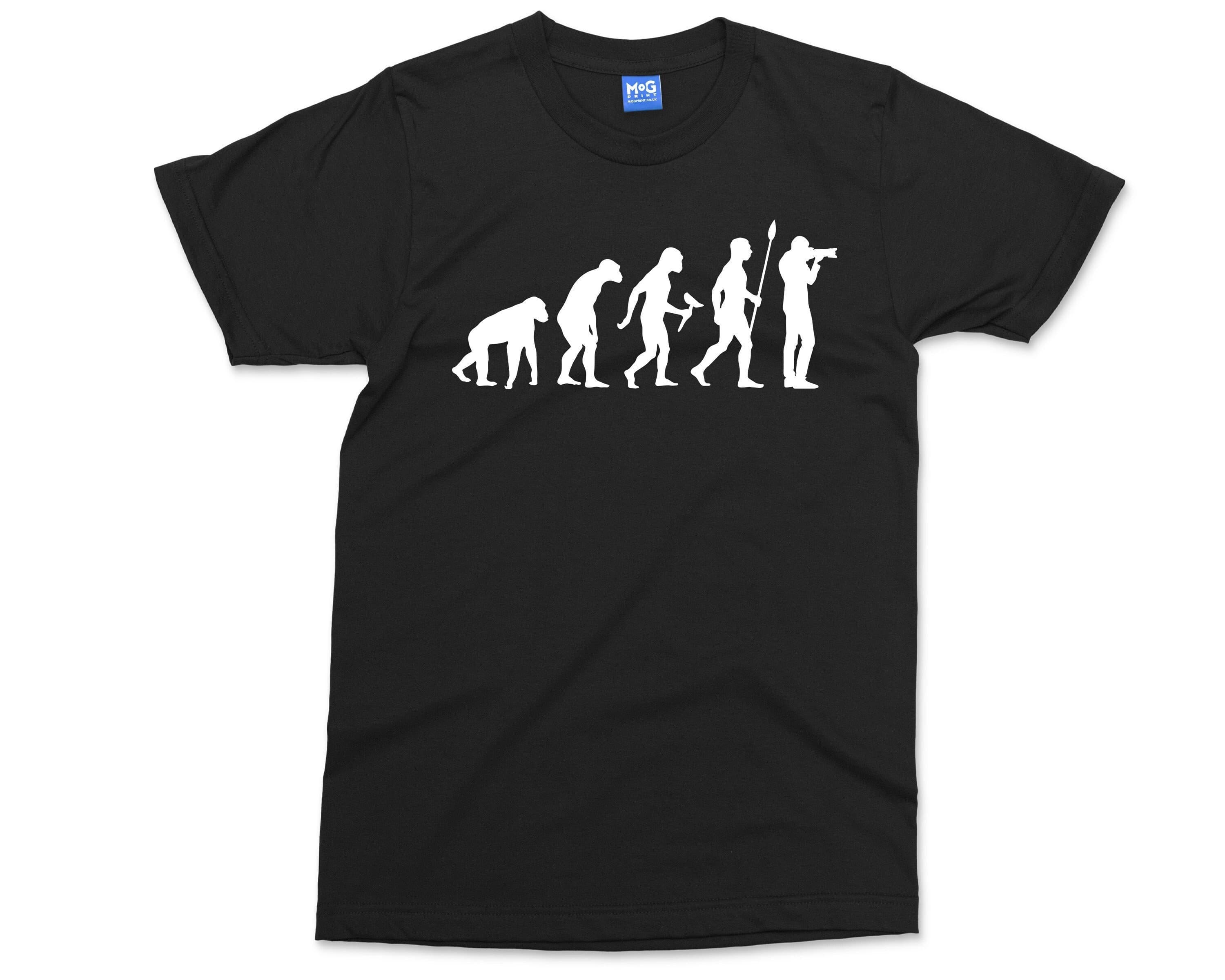 Photographer Evolution T-shirt Funny Moments Capture Photos Photography Camera Tshirt Birthday Gift t shirt