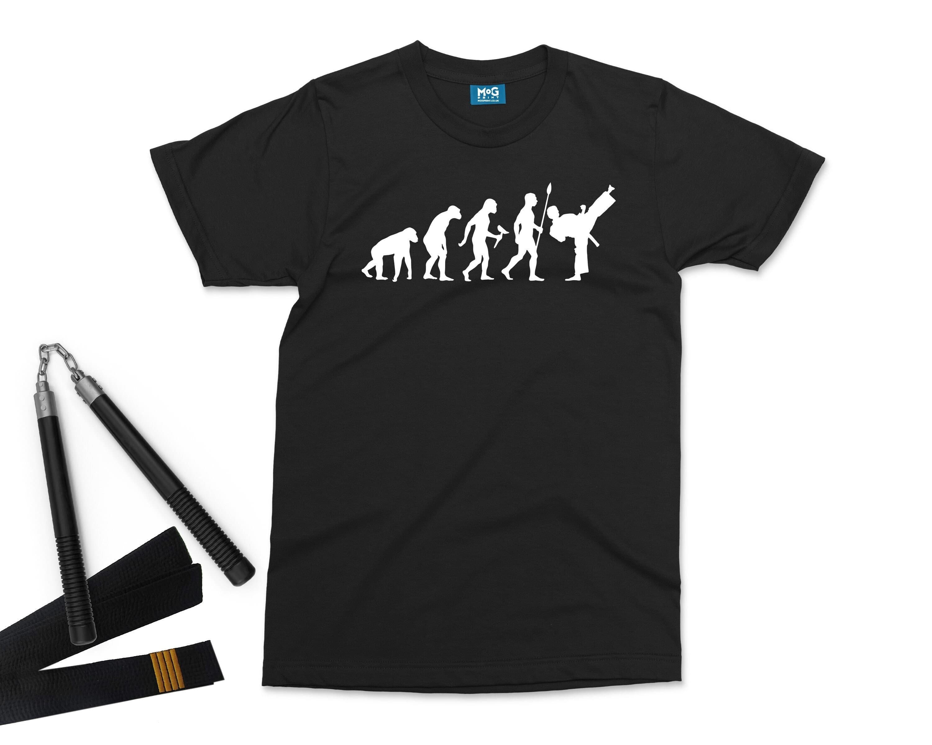 Karate T-shirt | Karate Evolution Shirt | Funny Karate Gift | Karate Kid tshirt | Martial Arts Shirt Dojo | Karate Instructor Gift Shirt UK