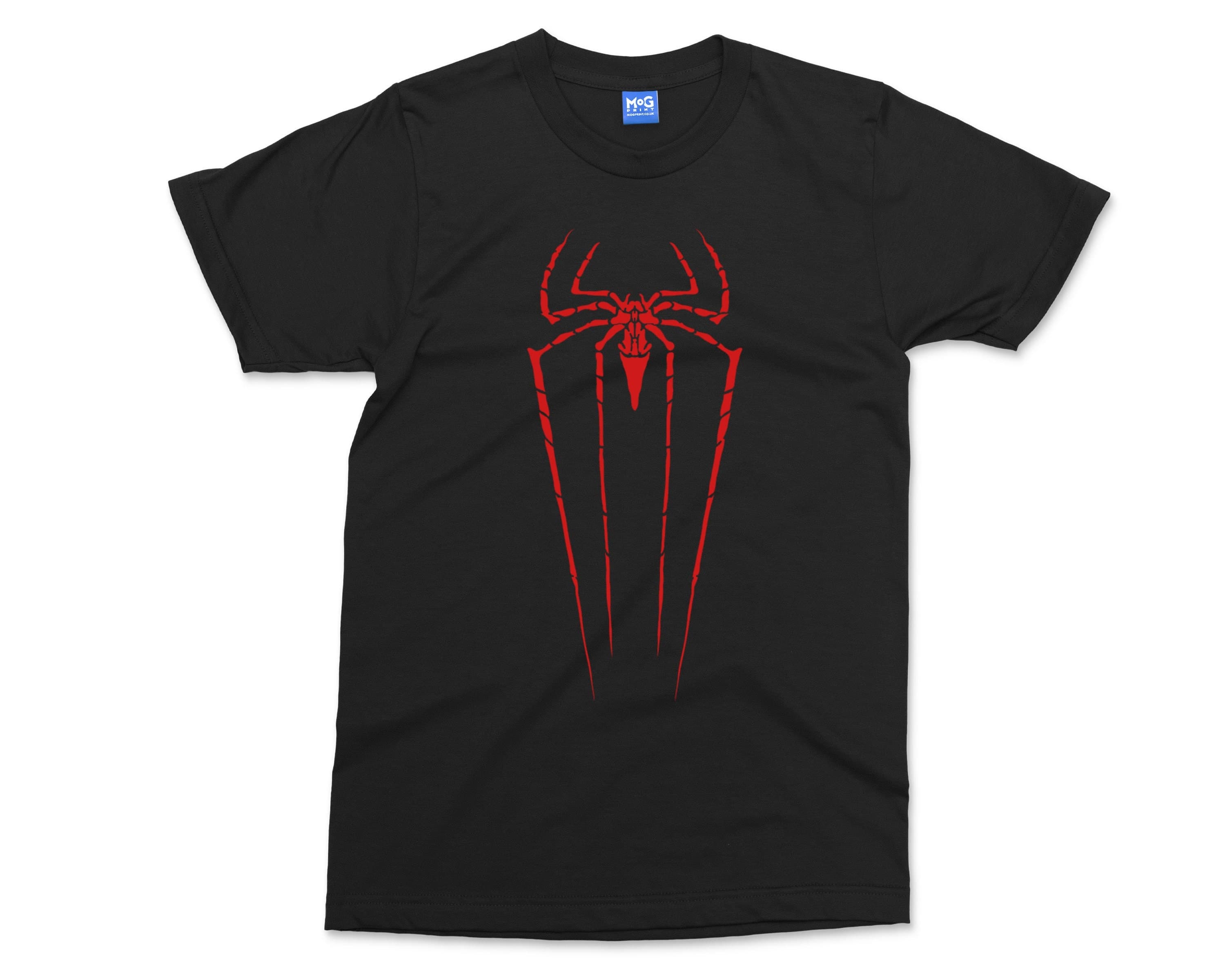 Men’s Retro Spider Logo Graphic T-shirt - Unisex Shirt Children's Kids & Adult Sizes