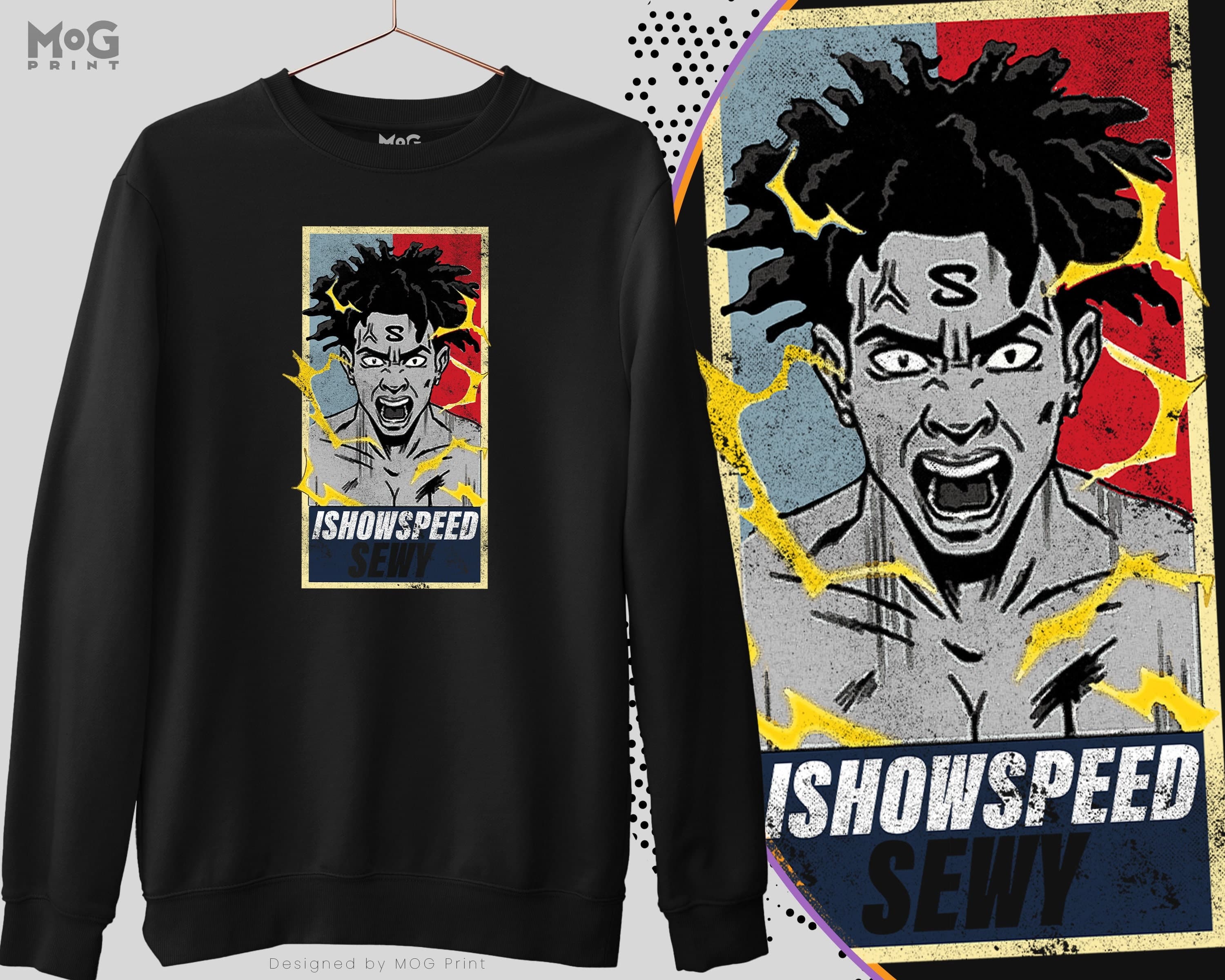 Speed Sewy Sweatshirt | Funny Youtuber Inspired Art | Ronaldo Meme Footballer Joke | Football Gift For Boys Kids | Gamer Gaming Gift Sweater
