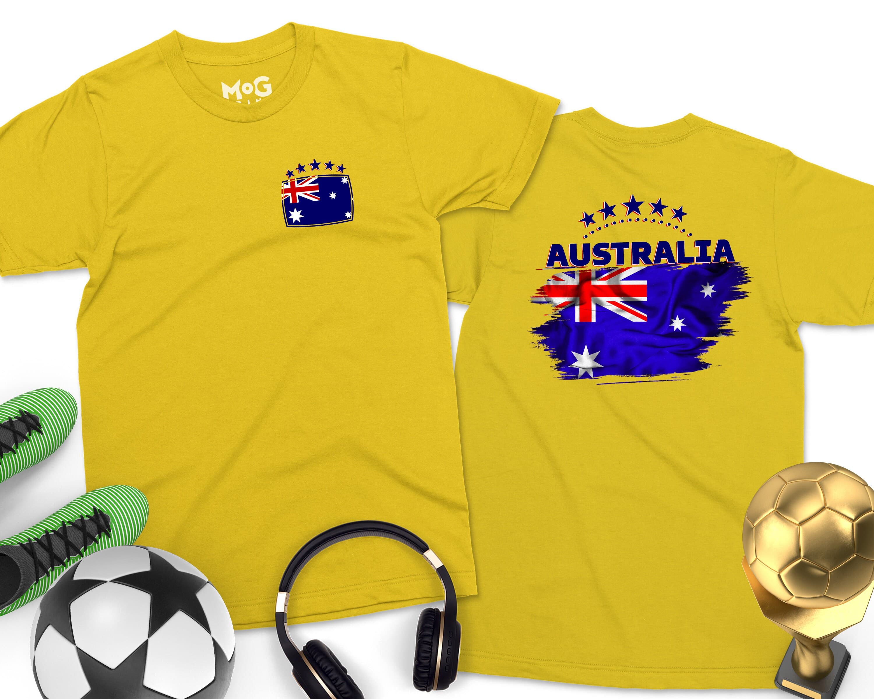 Australian Flag T-shirt Aussie National Sydney Tour Travel Unisex Gift Tee, Tourist Souvenir Stars Australia National Team Top All Sizes