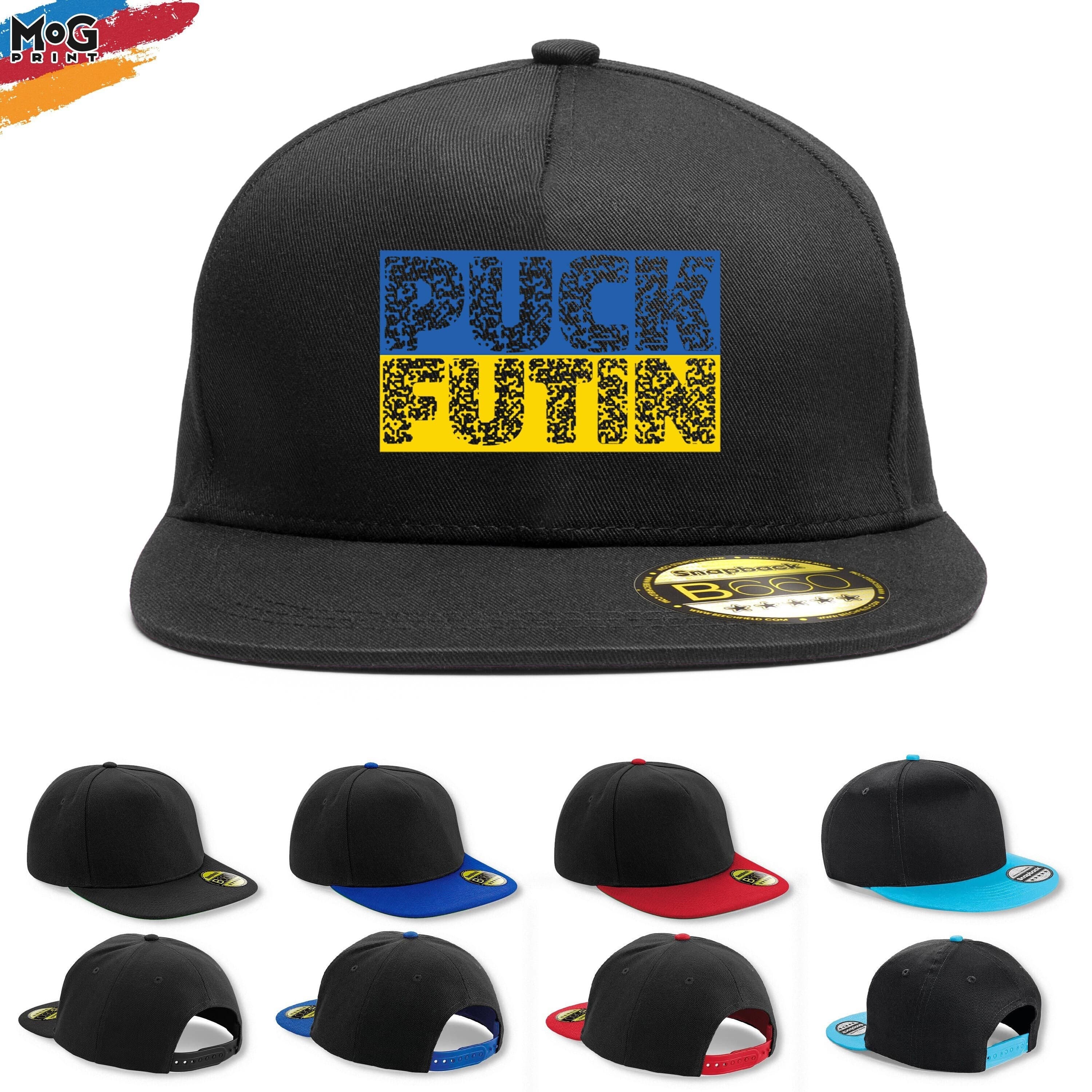 Puck Futin Snapback | Stop Russia Protest Cap | Ukraine Flag f Putin Hat - Love & Support Ukraine Pray For Ukraine Hat Supporting Ukraine