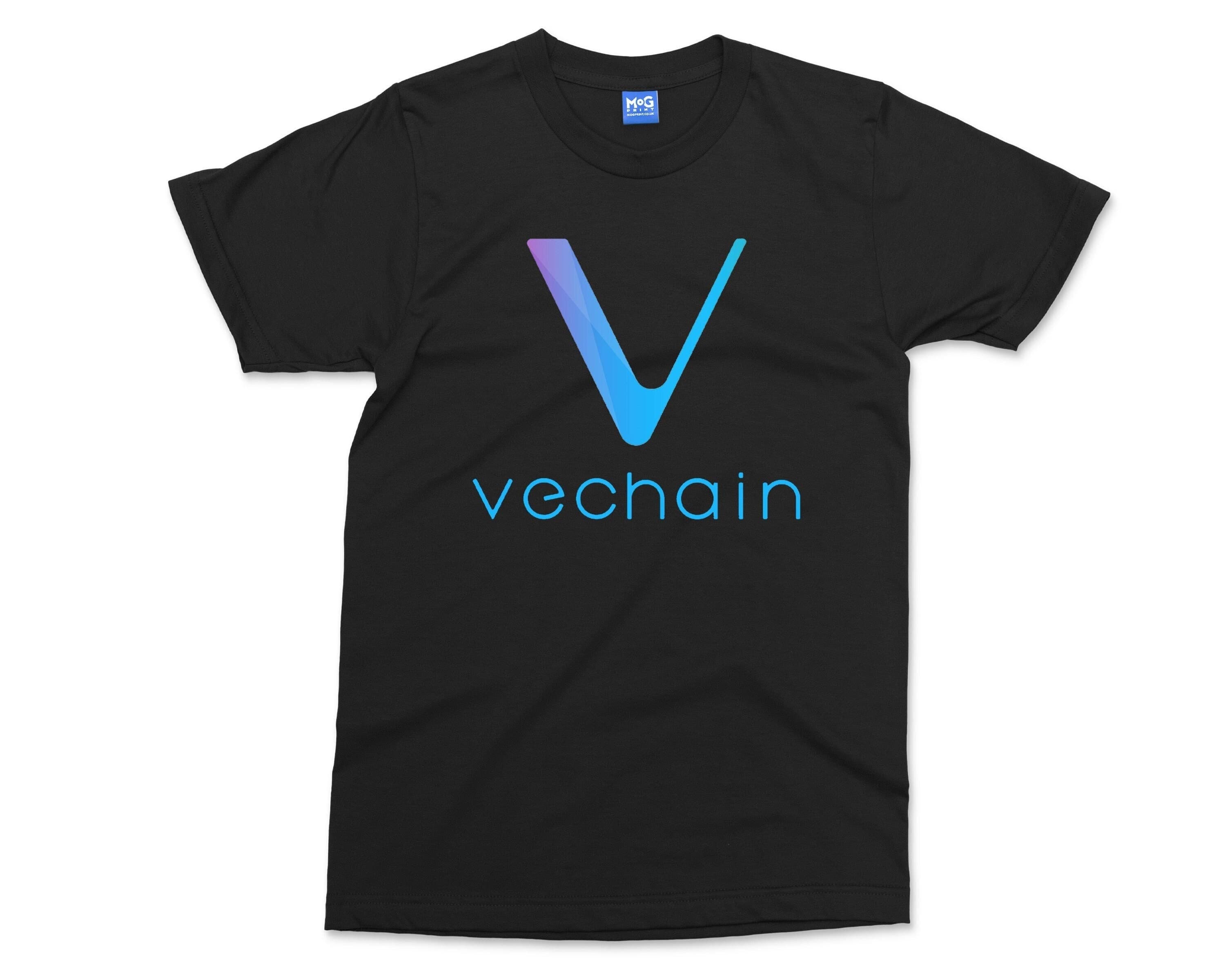 Vechain Logo T-shirt VET Investor Gift | Blockchain Technology | Block Currency Coin Asset Investing Trader | Vechain Holder Gift Tee