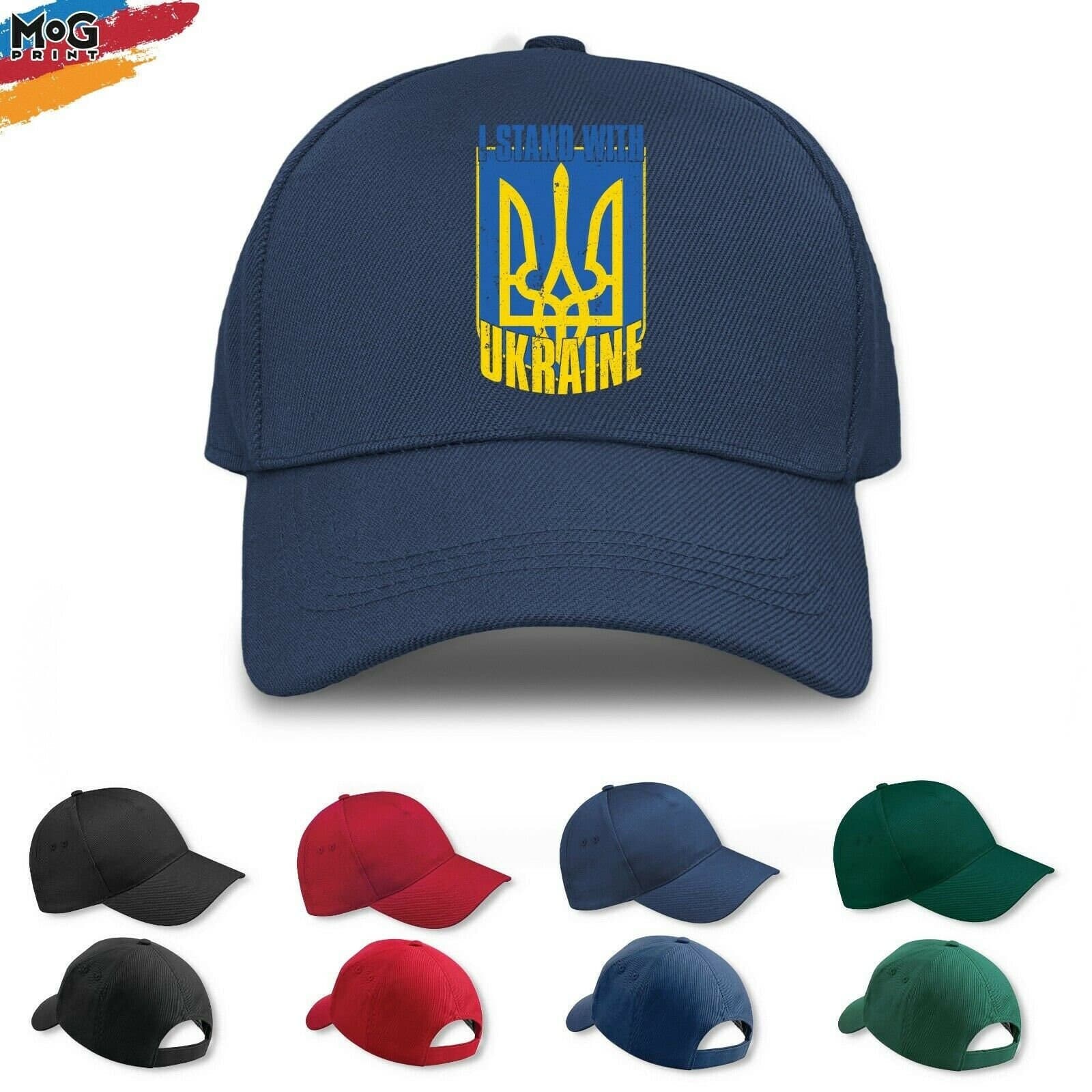 I Stand With Ukraine Baseball Cap Ukrainian Flag Help Love Adult Children's Hat - image 4