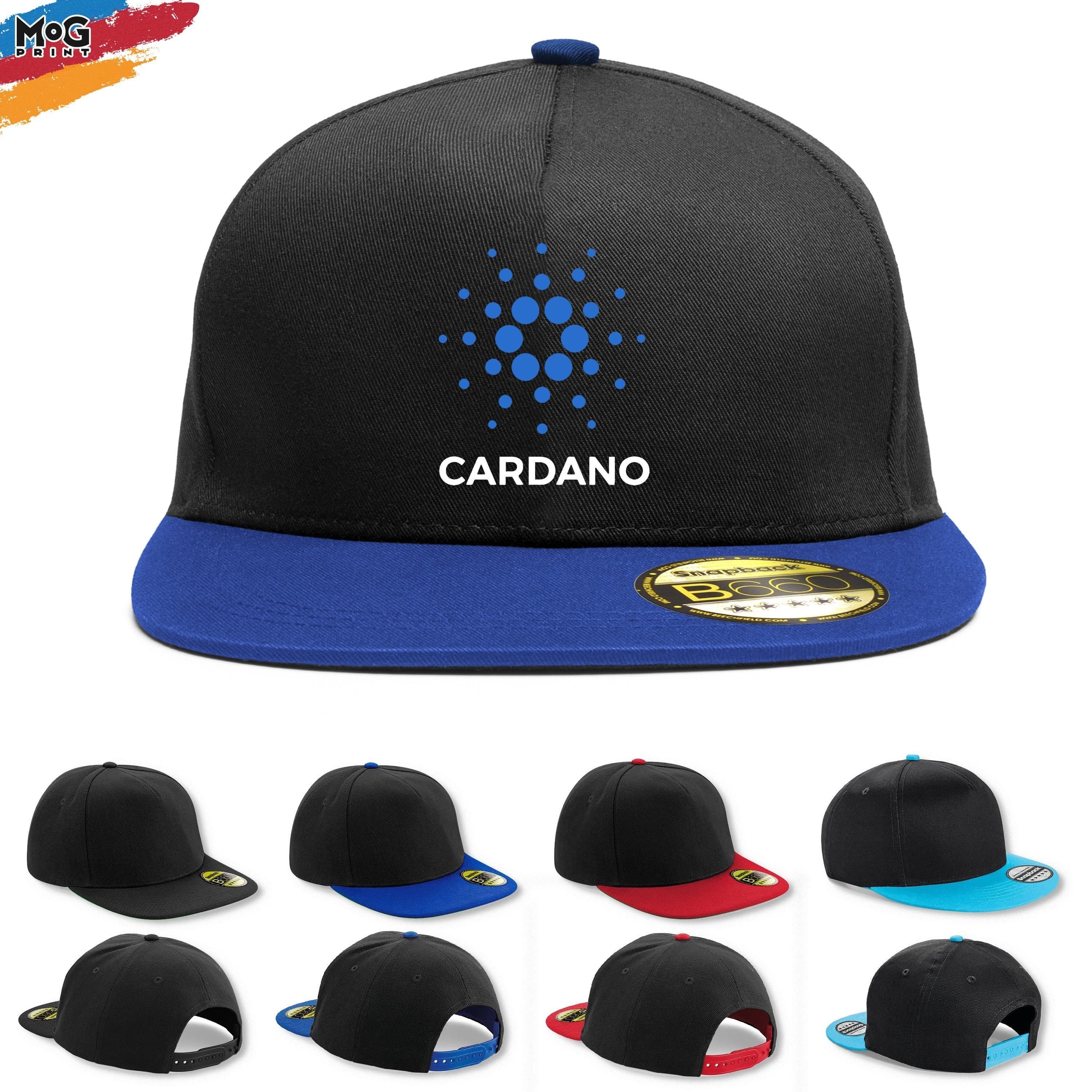 Cardano Logo Snapback Hat | Cardano Ada Hat | Blockchain Cryptocurrency Coin Trader | Hodl Crypto Cap | Gift For Investor Dad | Unisex Adult