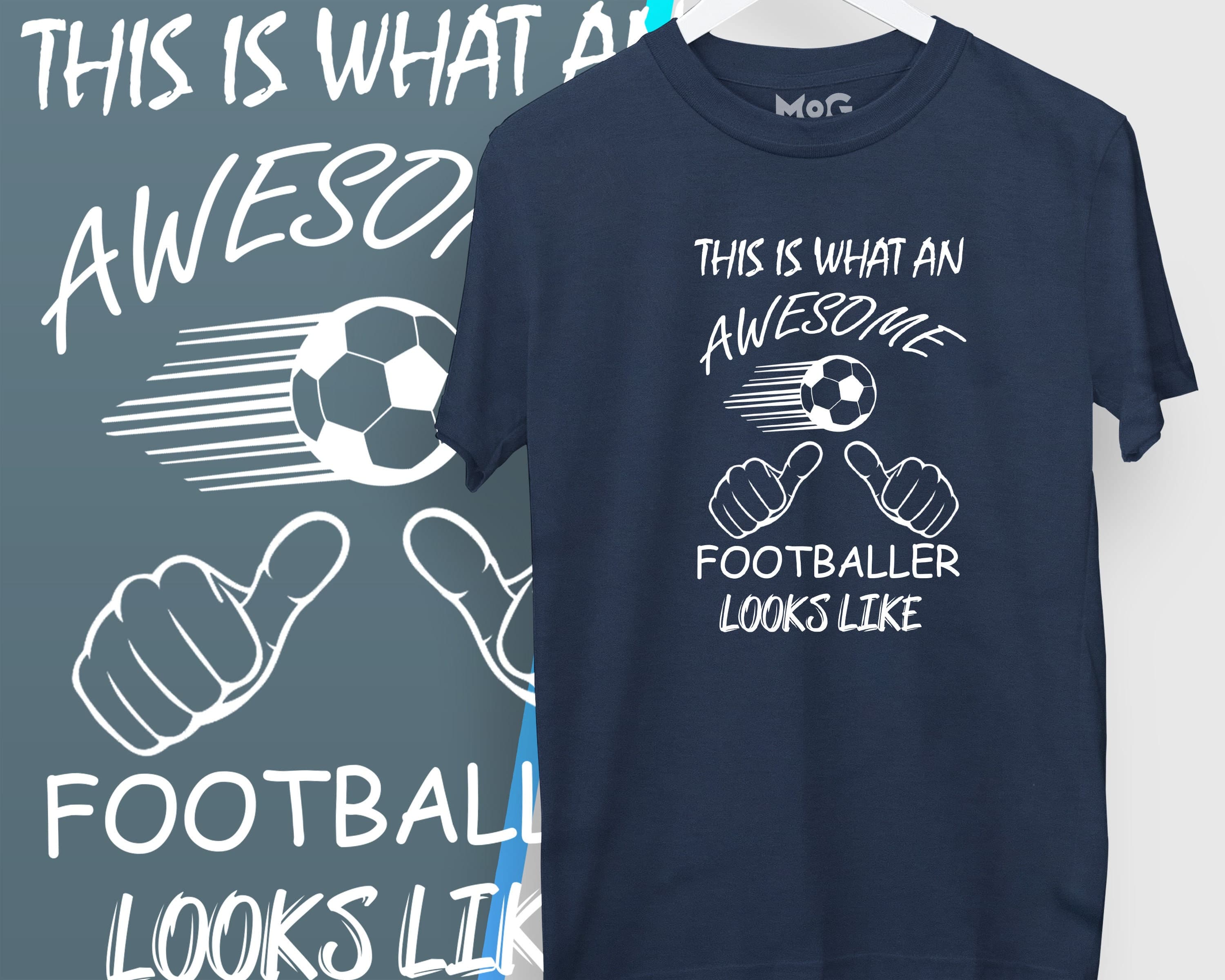 Funny Footballer T-shirt | Awesome Footballer Gift Shirt | Boys Football Tshirt | Footballer Gifts for Boys Son Grandson | Football Birthday - image 3
