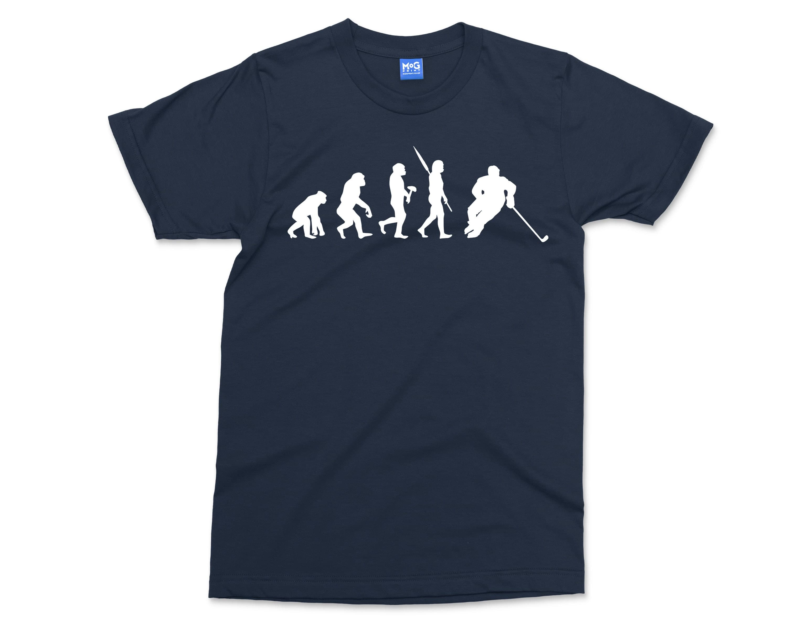 Ice hockey evolution t-shirt - ice hockey gift - hockey player shirt gift - hockey birthday gift - ice hockey lover - gift for dad son him - image 3