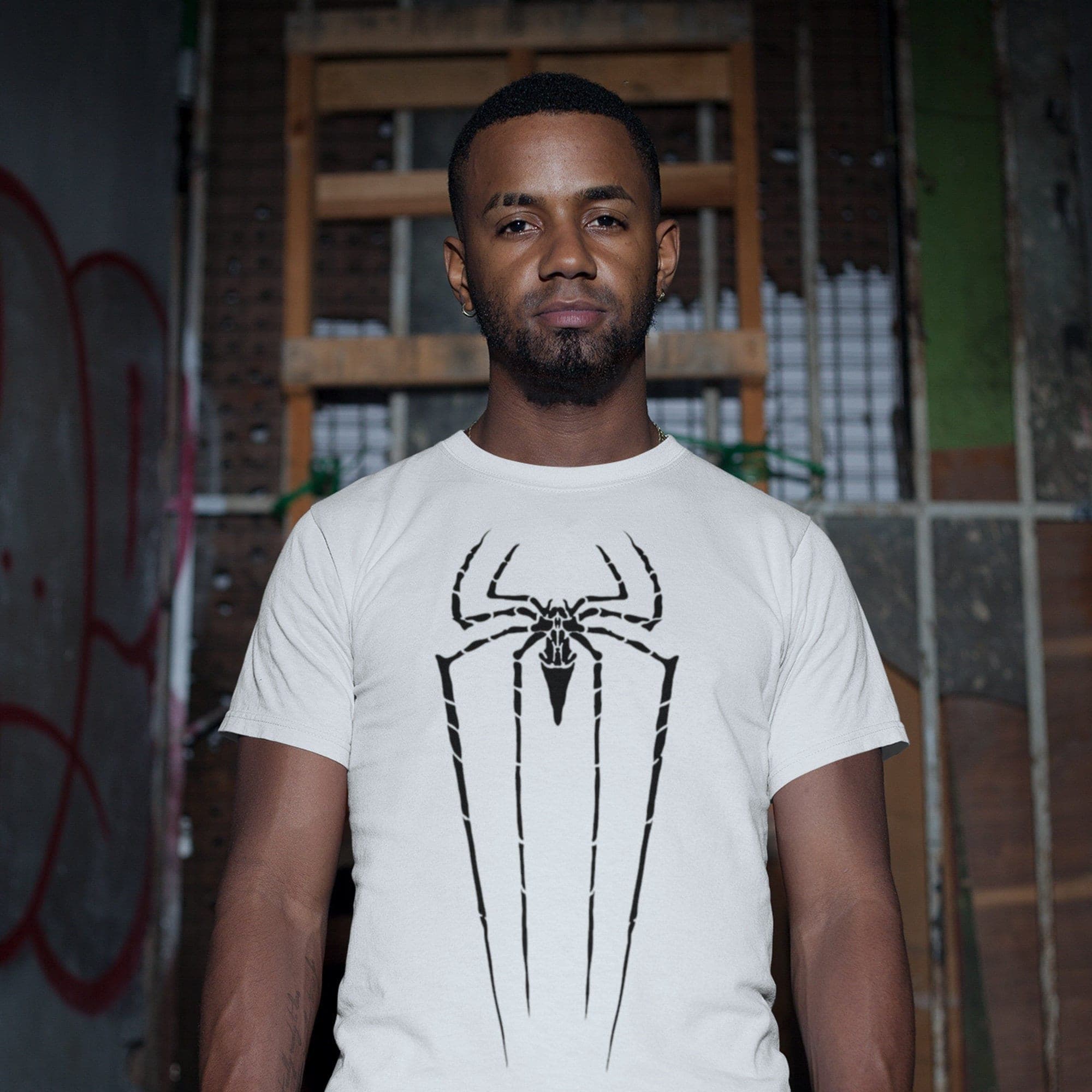 Men’s Retro Spider Logo Graphic T-shirt - Unisex Shirt Children's Kids & Adult Sizes - image 4