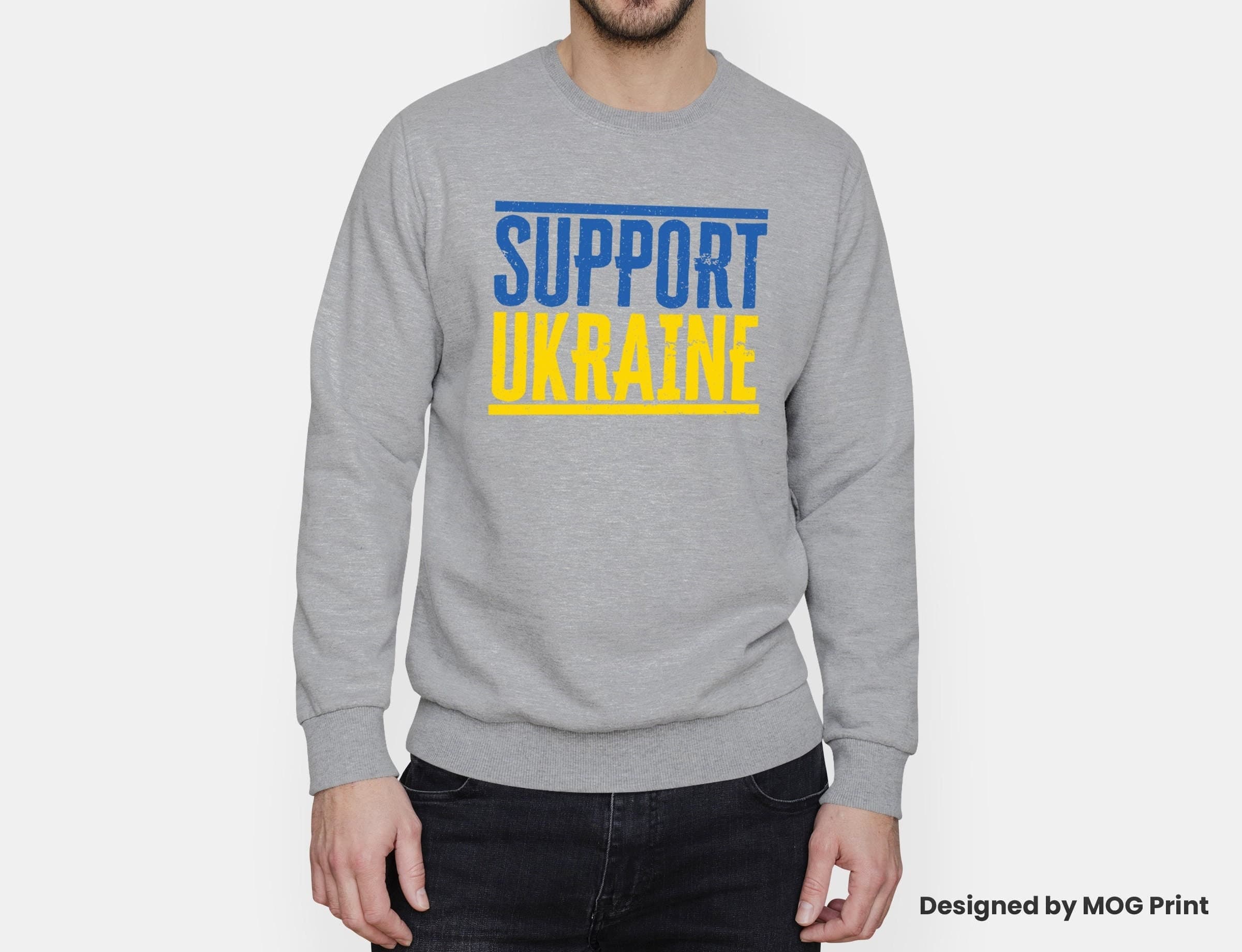 Support Ukraine Sweatshirt | Ukrainian Sweater Jumper | Ukraine Russia Putin War Peace Protest Independance Day Ukraine Jumper For Men Women - image 4