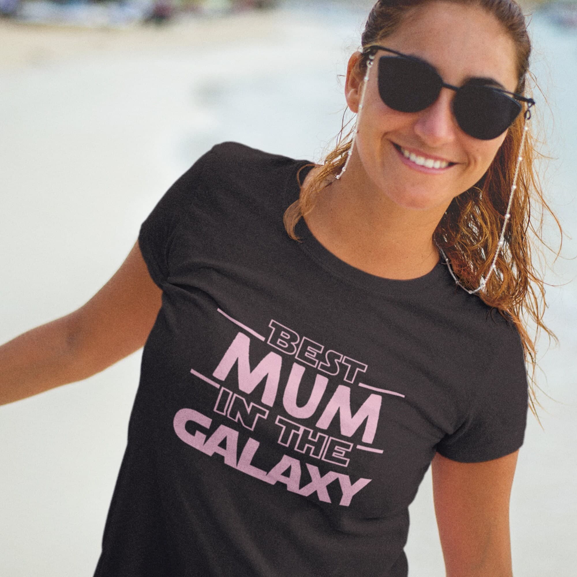 Mothers Day T-shirt Best Mum in the Galaxy Super Star Wars Mom Mothers Day - Gift for Mother in law Cool Grandma Grandmother - image 3