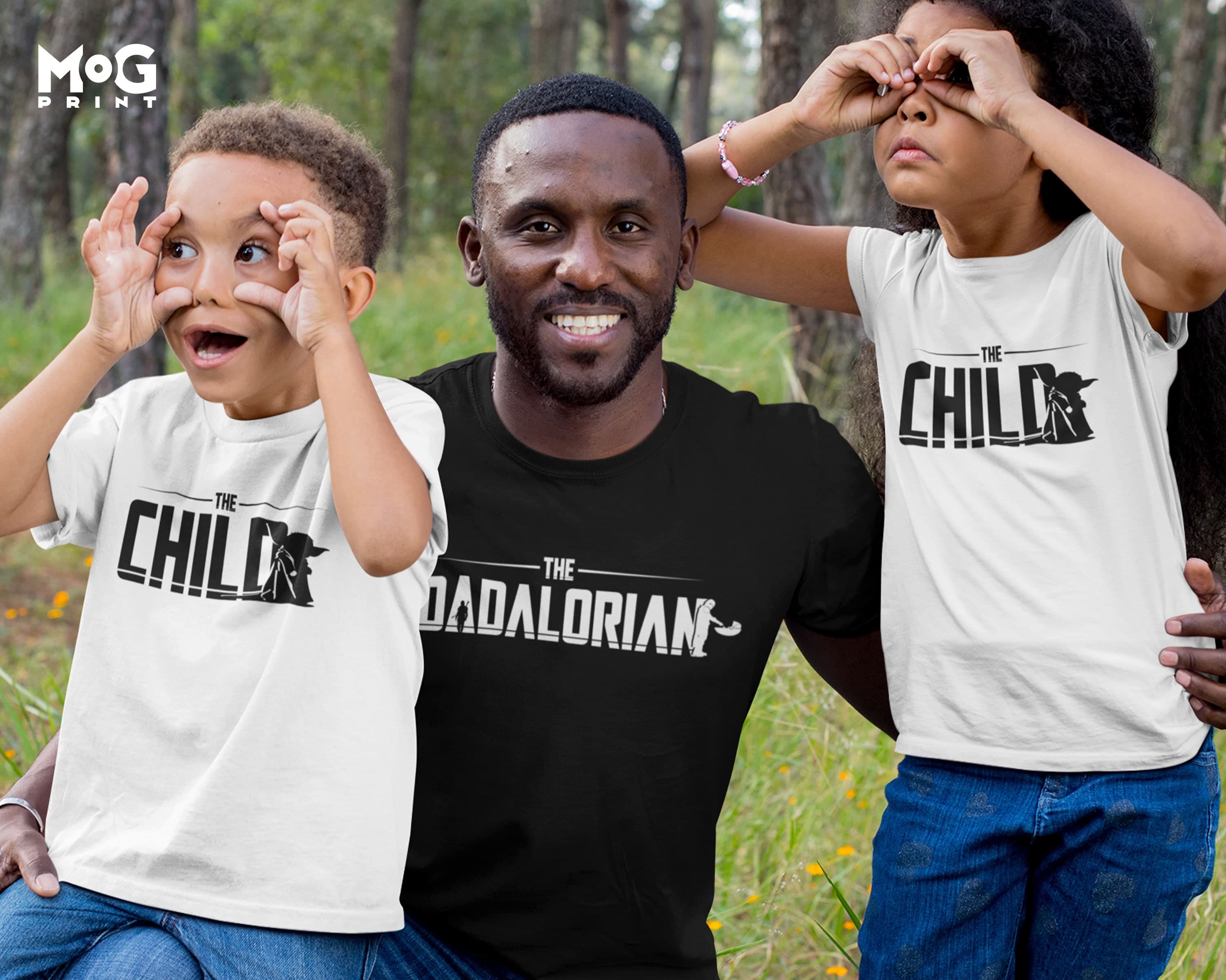 The Dadalorian and Child T-shirt – Funny Dad and Son Matching Tees | Daddy & Child Outfit Combo | Father and Son Father’s Day Top Gift Idea