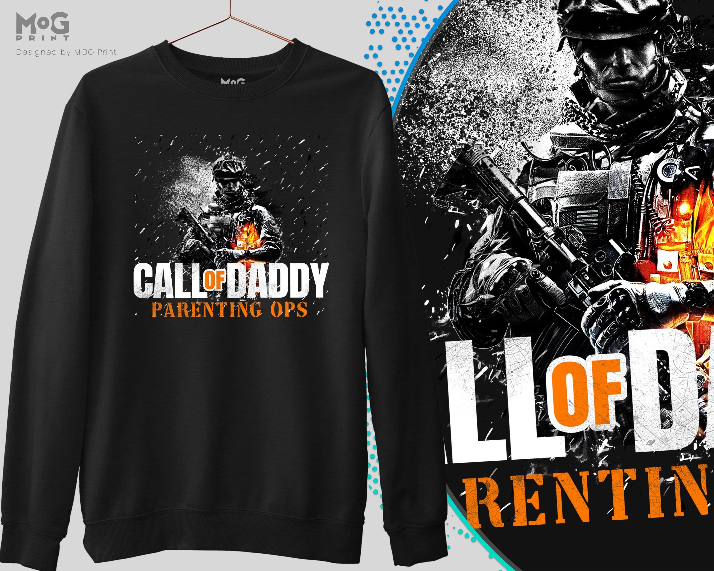 Call Of Daddy Parenting Ops Sweatshirt, Funny Gamer Dad Jumper, Father’s Day Gifts, Geeky Gaming Hooded Jumper, New Dad Trendy Sweater
