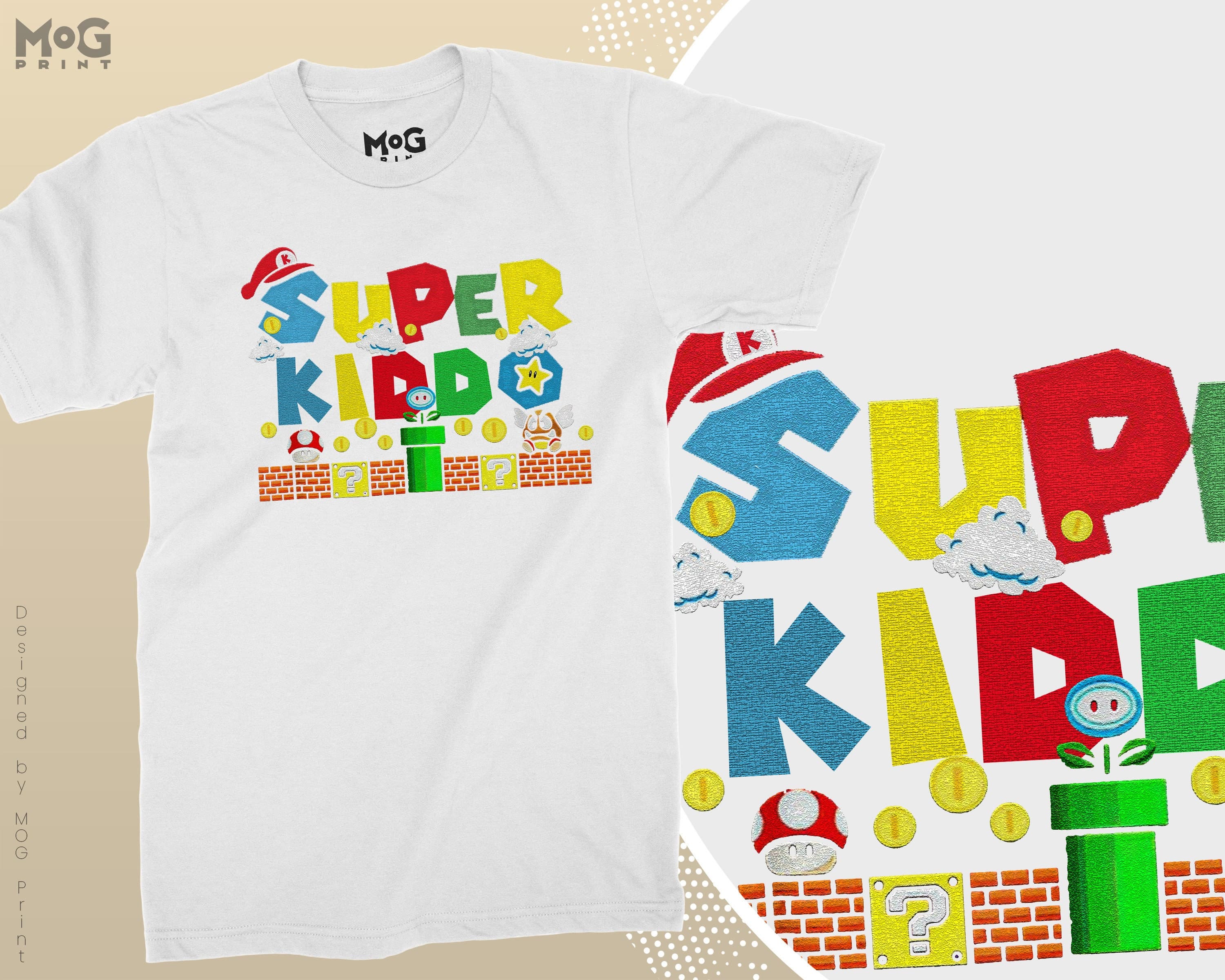 Super Kiddo T-shirt Super Kiddo Vintage Classic Father Son Daughter Retro Game Gift Super Kiddo Gaming Gamer Funny Kids Dads Children Gift - image 4