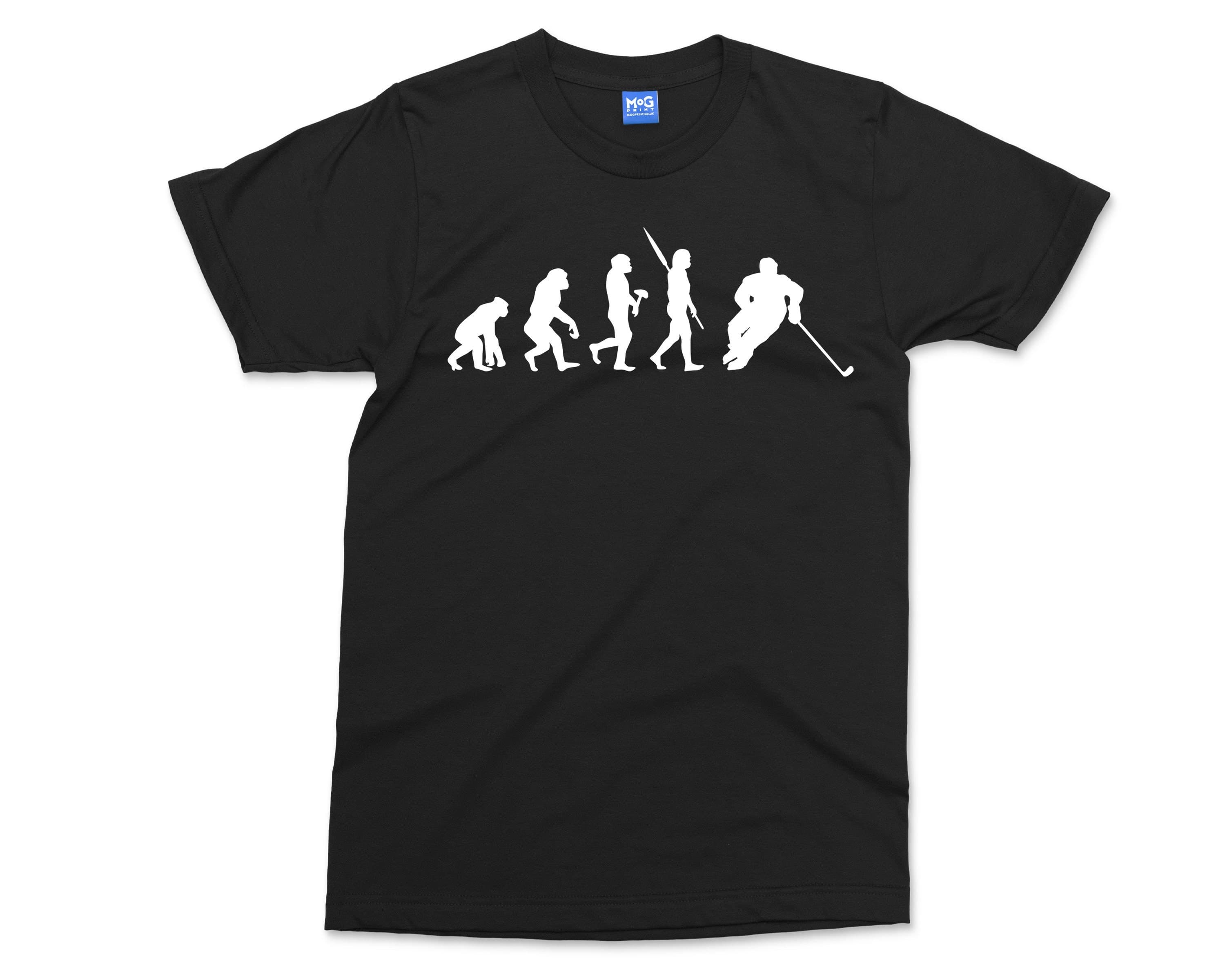 Ice hockey evolution t-shirt - ice hockey gift - hockey player shirt gift - hockey birthday gift - ice hockey lover - gift for dad son him - image 2