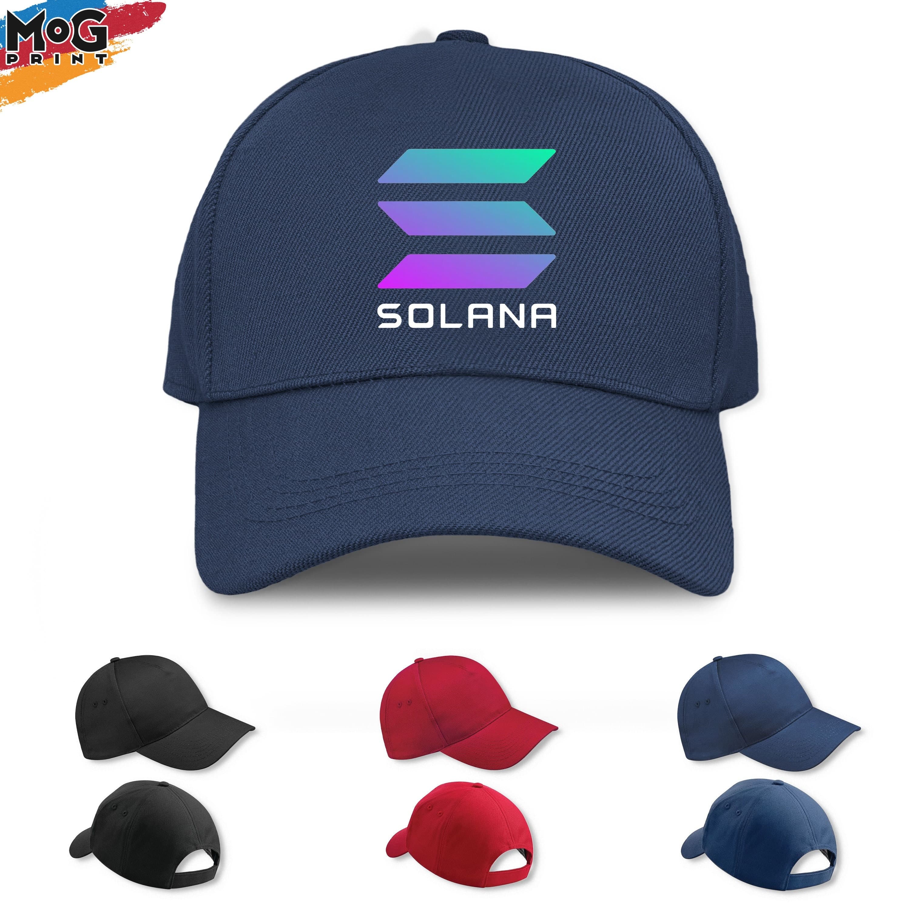 Solana Logo Baseball Cap | Sol Cryptocurrency Hat | Solana Investor Gift | Solana Hat | Investor Dad Brother | Crypto Bull - Adult Unisex - image 3