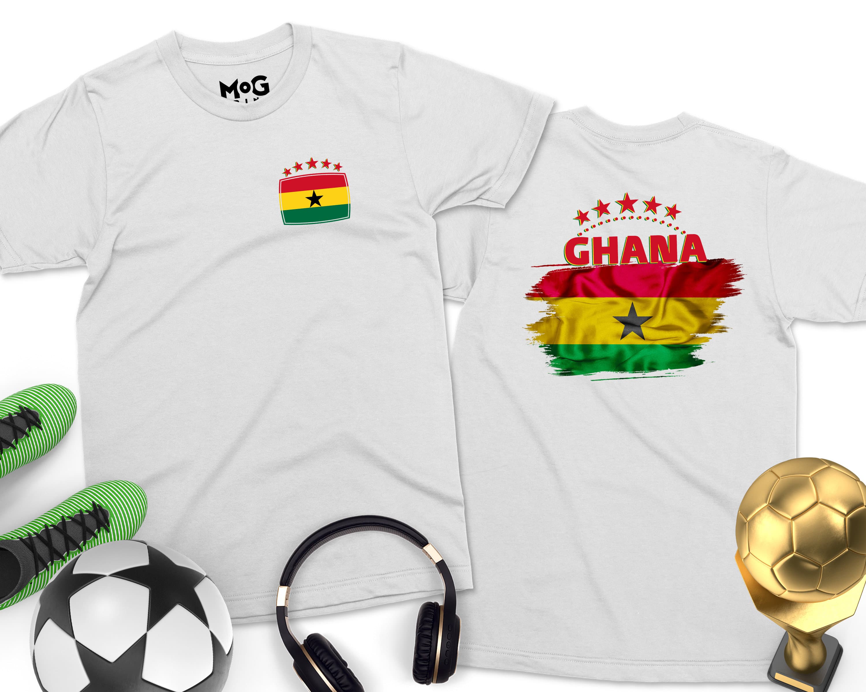 Ghana Football T-Shirt | Ghana Football Games shirt World Team Cup Ghana Flag World Football Cup National Tee Shirt Men Womens & Kids