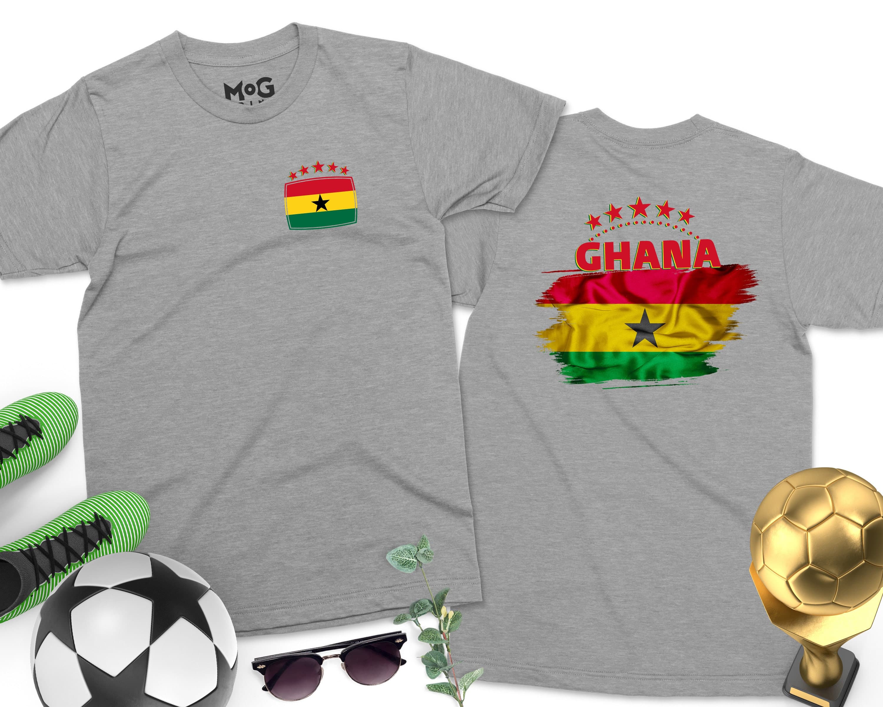 Ghana Football T-Shirt | Ghana Football Games shirt World Team Cup Ghana Flag World Football Cup National Tee Shirt Men Womens & Kids - image 2