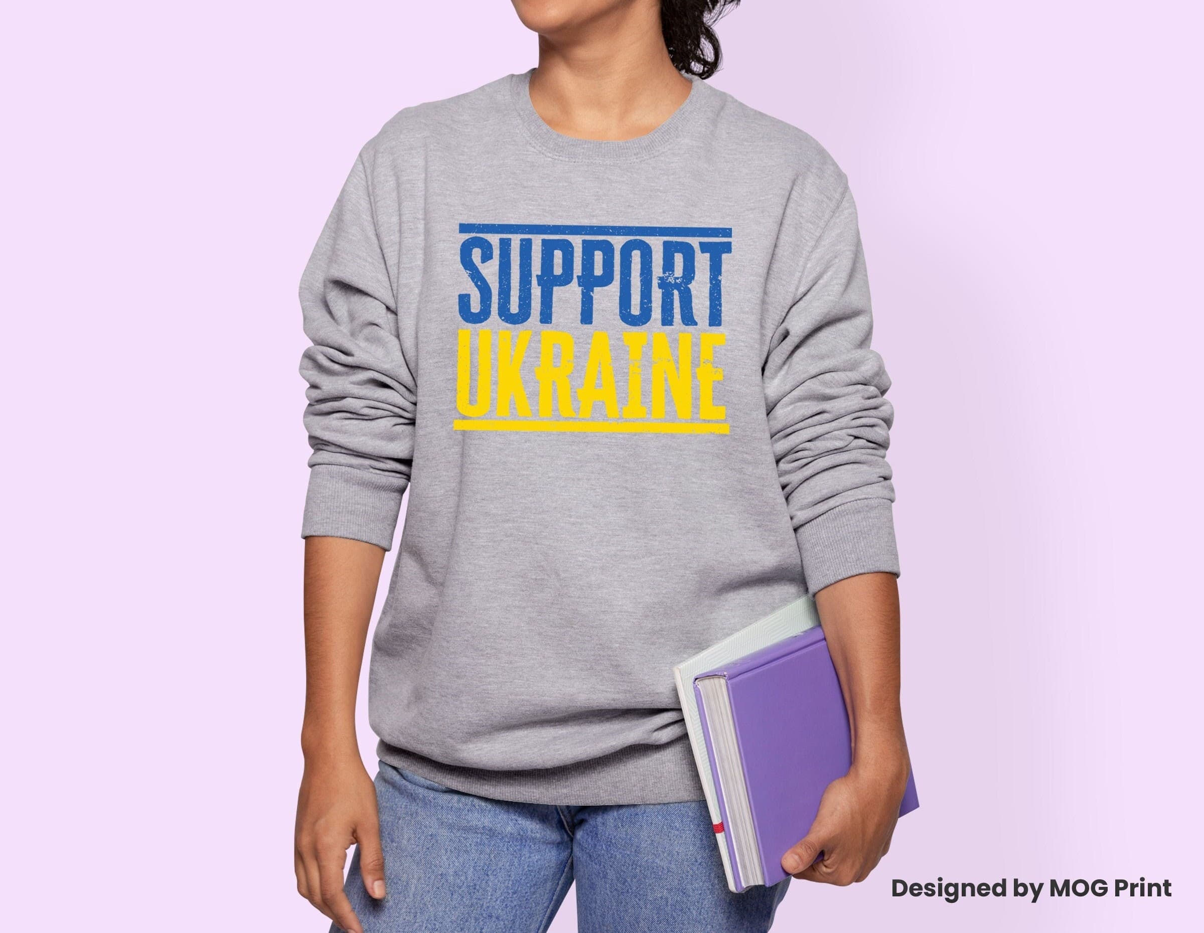 Support Ukraine Sweatshirt | Ukrainian Sweater Jumper | Ukraine Russia Putin War Peace Protest Independance Day Ukraine Jumper For Men Women - image 5