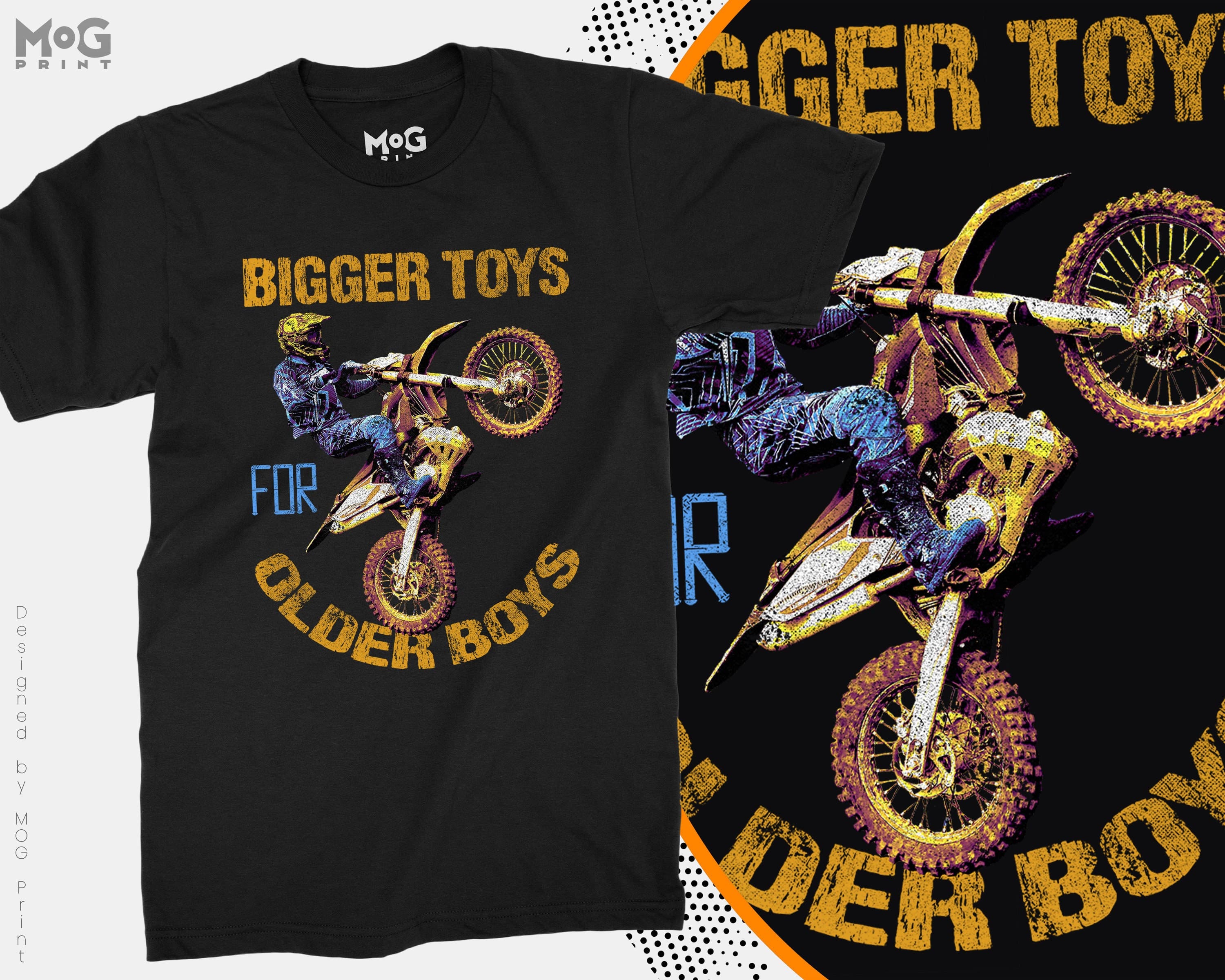 Dirt Biker TShirt Motorcycle Stunt Bikers DirtBikers & Trial Bikes Off Road Moto Racing Stunt Biker Dirt Biking | Extreme Sports Trials Gift