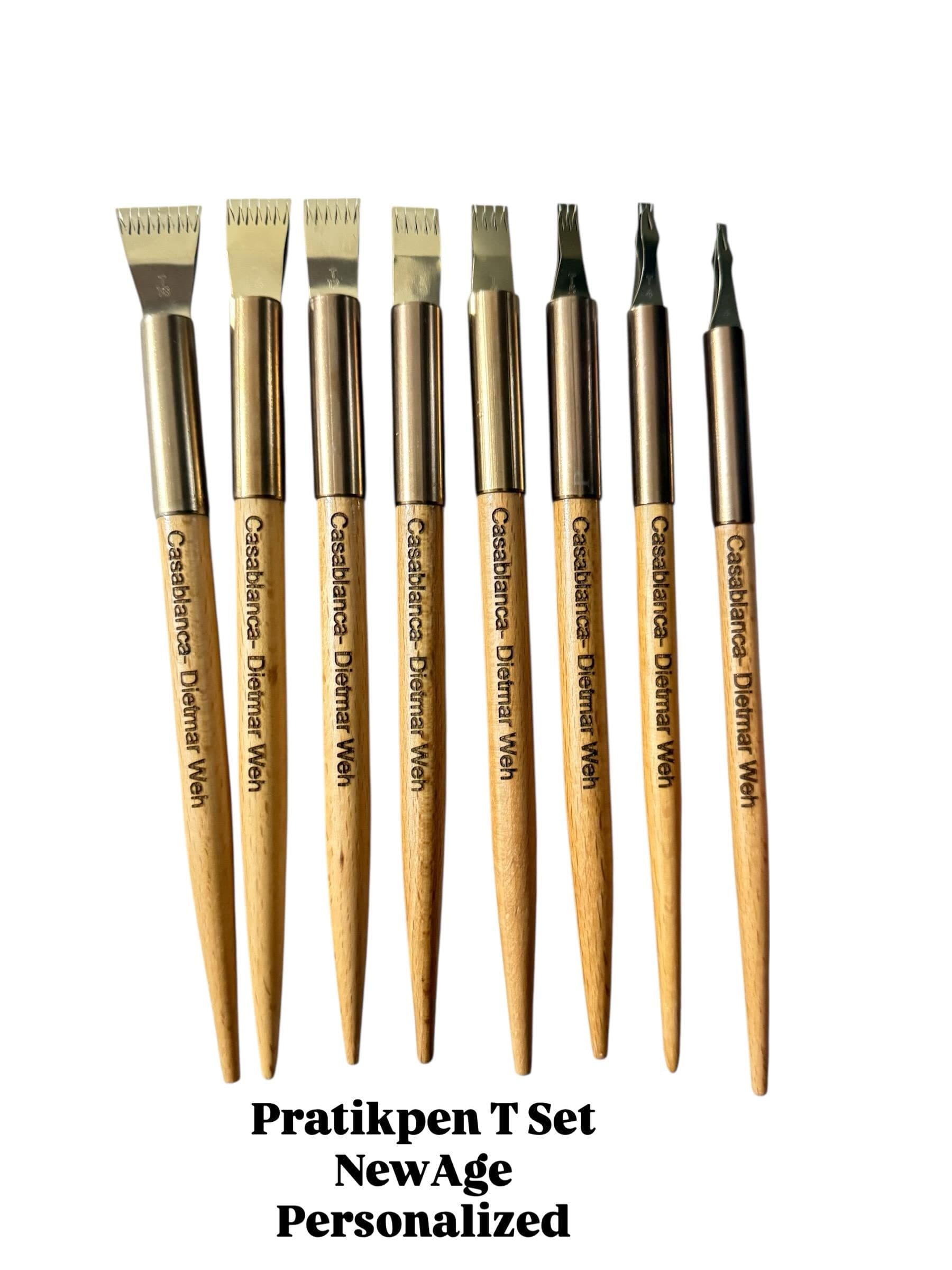 Blackletter Calligraphy Pen Set Personalized – Gothic Fraktur Textura Broad Edge Metal Nib – Pratikpen Gift