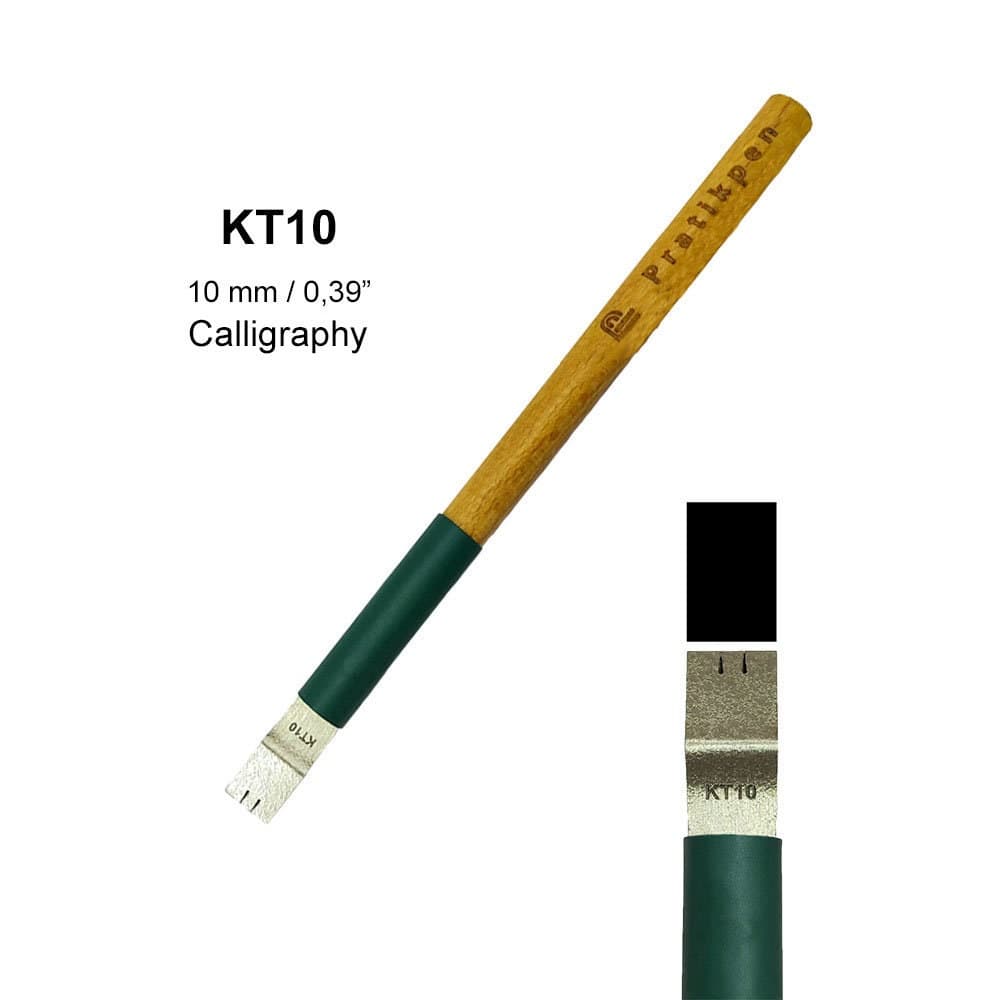 Personalized Pratikpen T Straight KT10 (10mm / 0.39") Hand Lettering Calligraphy Pen - image 3