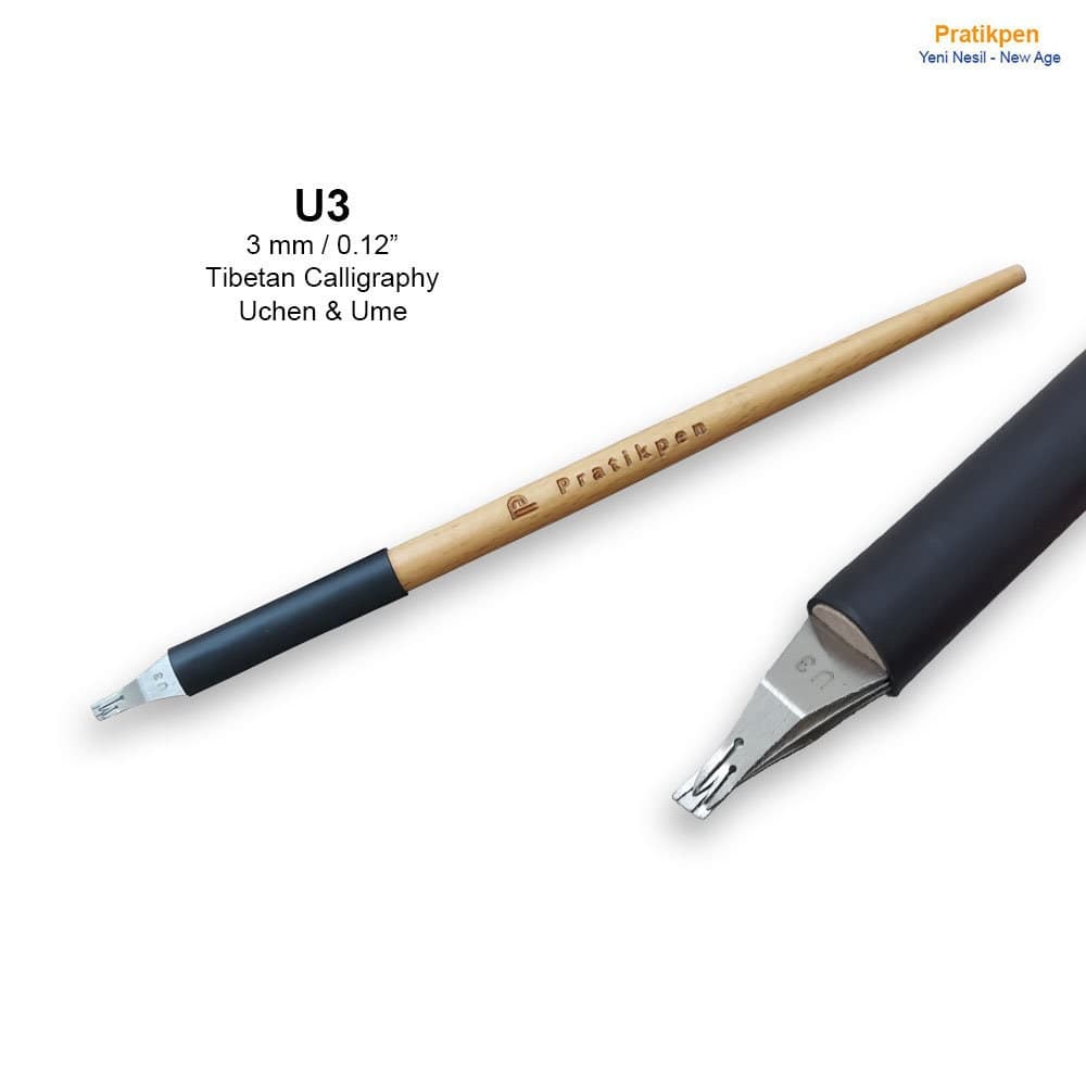 Personalized Tibetan Calligraphy Pen Set – Uchen & Ume, Leather Case - image 5