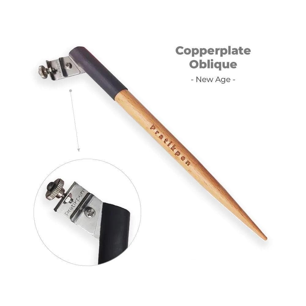 Personalized Copperplate Oblique Calligraphy Pen Holder – Adjustable Screw System, New Age Design