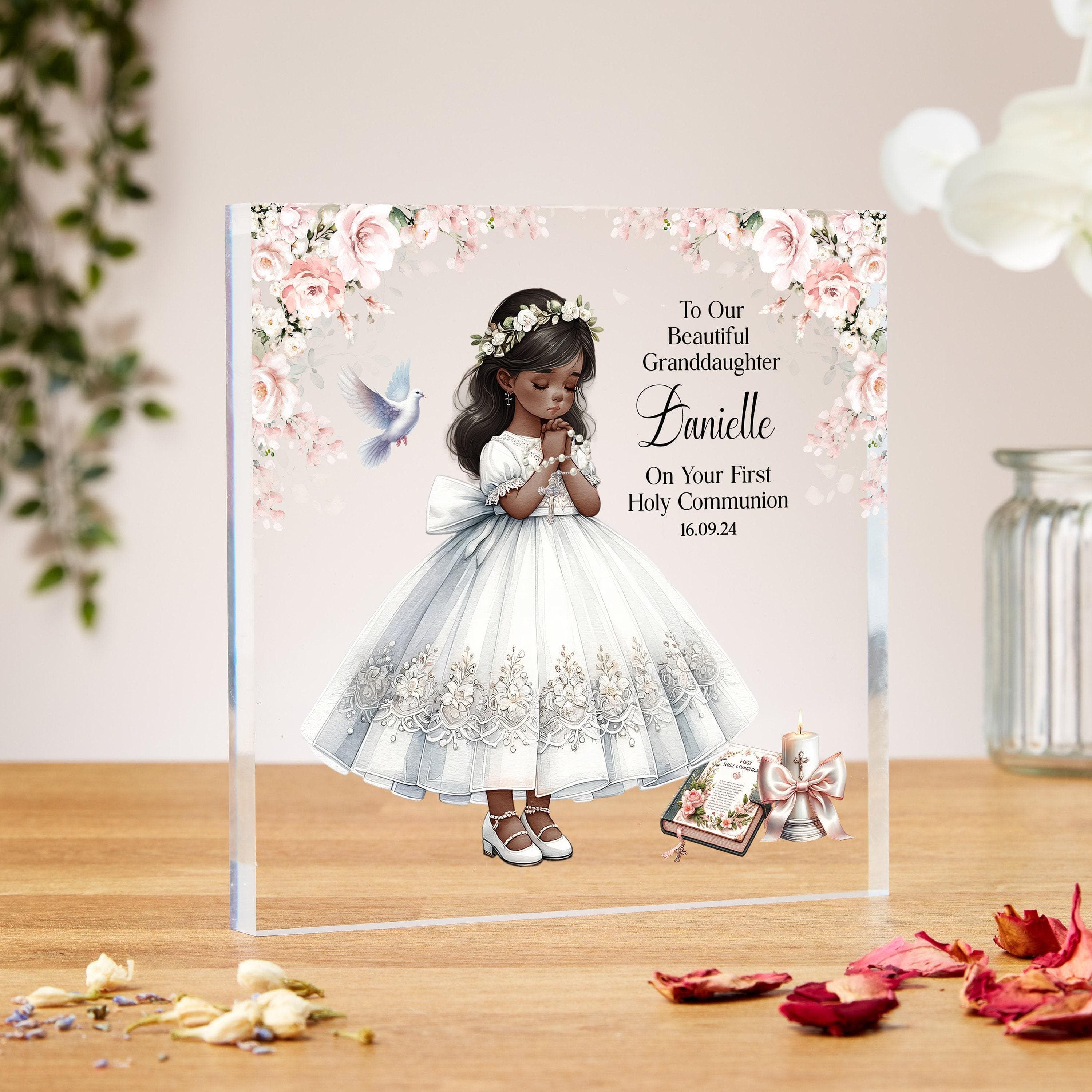 Personalised First Holy Communion Acrylic Block Gift