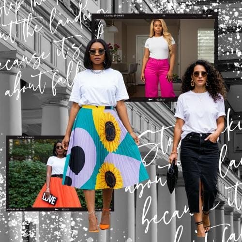 Christian T-Shirt Mockup: Black Woman, Modest Fashion, Mustard Skirt (Digital Download) - image 4