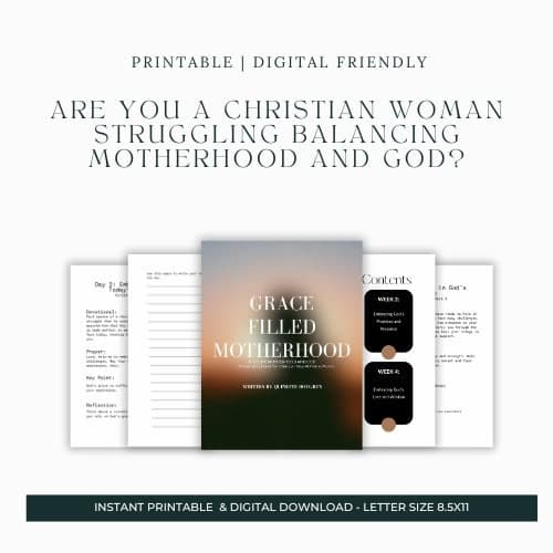 Christian Motherhood 30-Day Devotional: Grace-Filled SAHM (Digital Download)