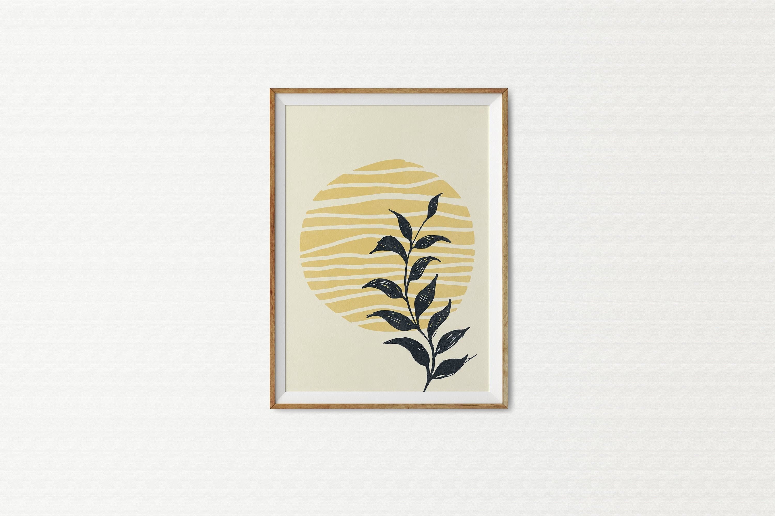 Botanical Plant Poster: Modern Home Decor Art (Digital Download)
