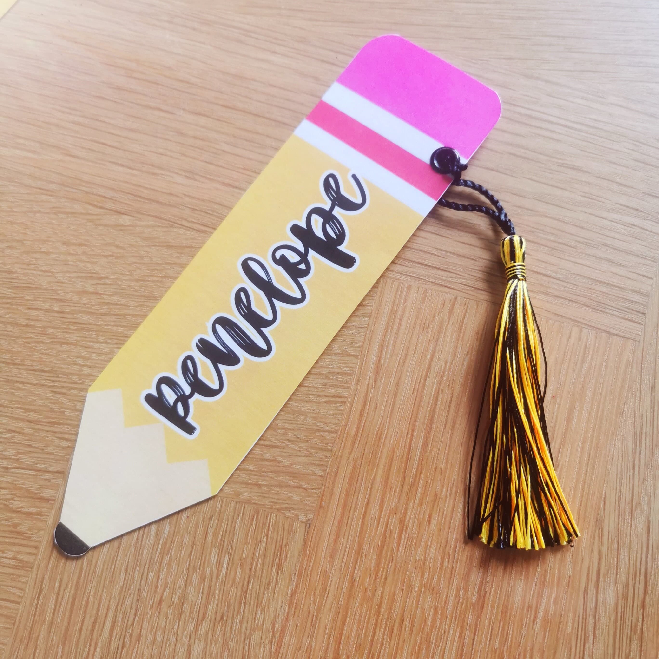 Personalized Pencil Bookmark: End of Term Student Gift (Printable)
