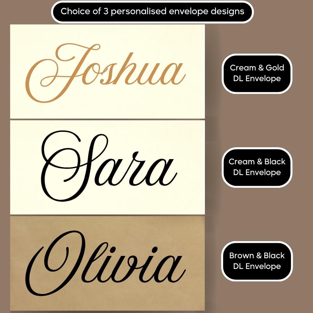Personalized Birthday Gift Voucher: Luxury Cardstock, Custom Envelope - image 5