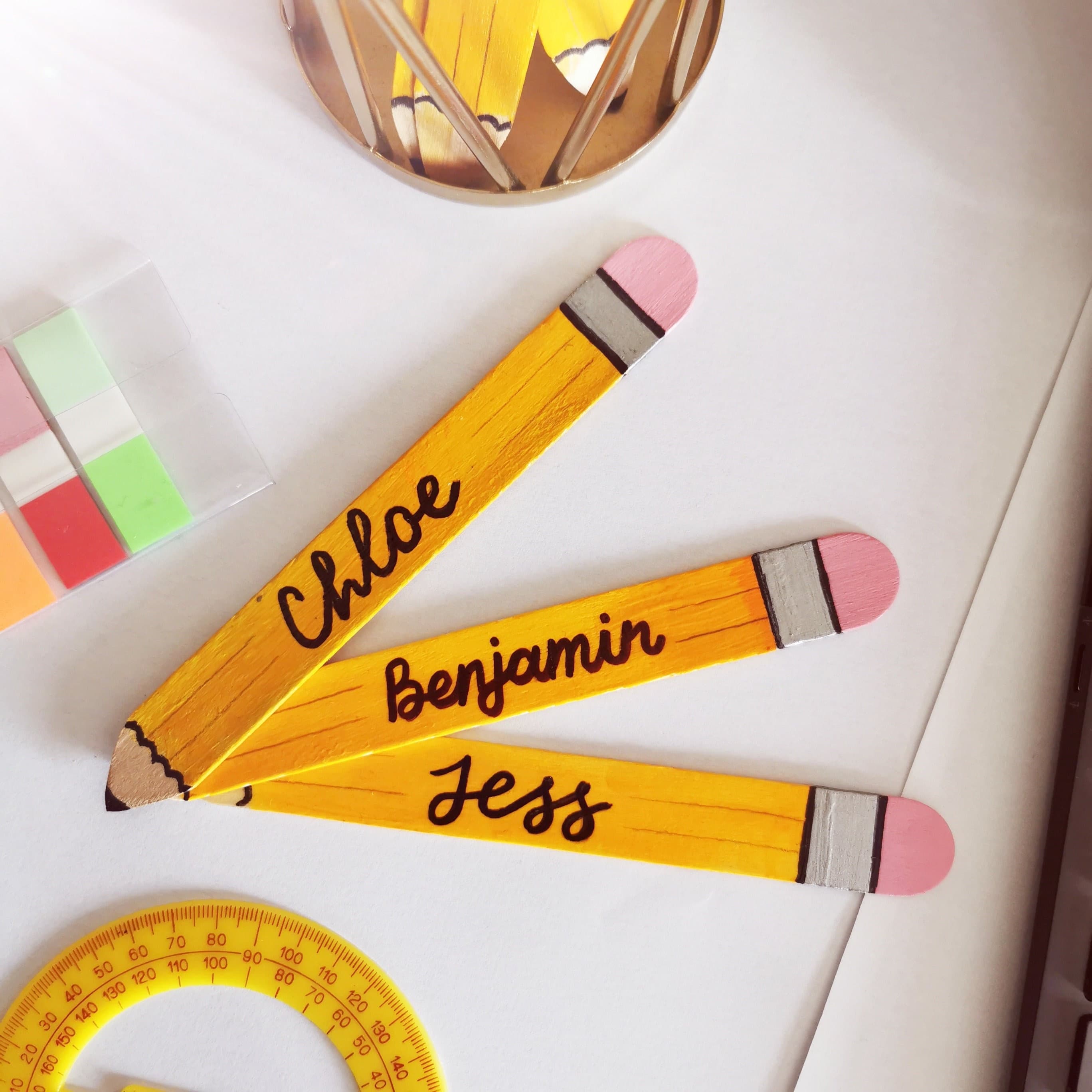 Handmade Pencil Name Picker: Teacher Classroom Tool