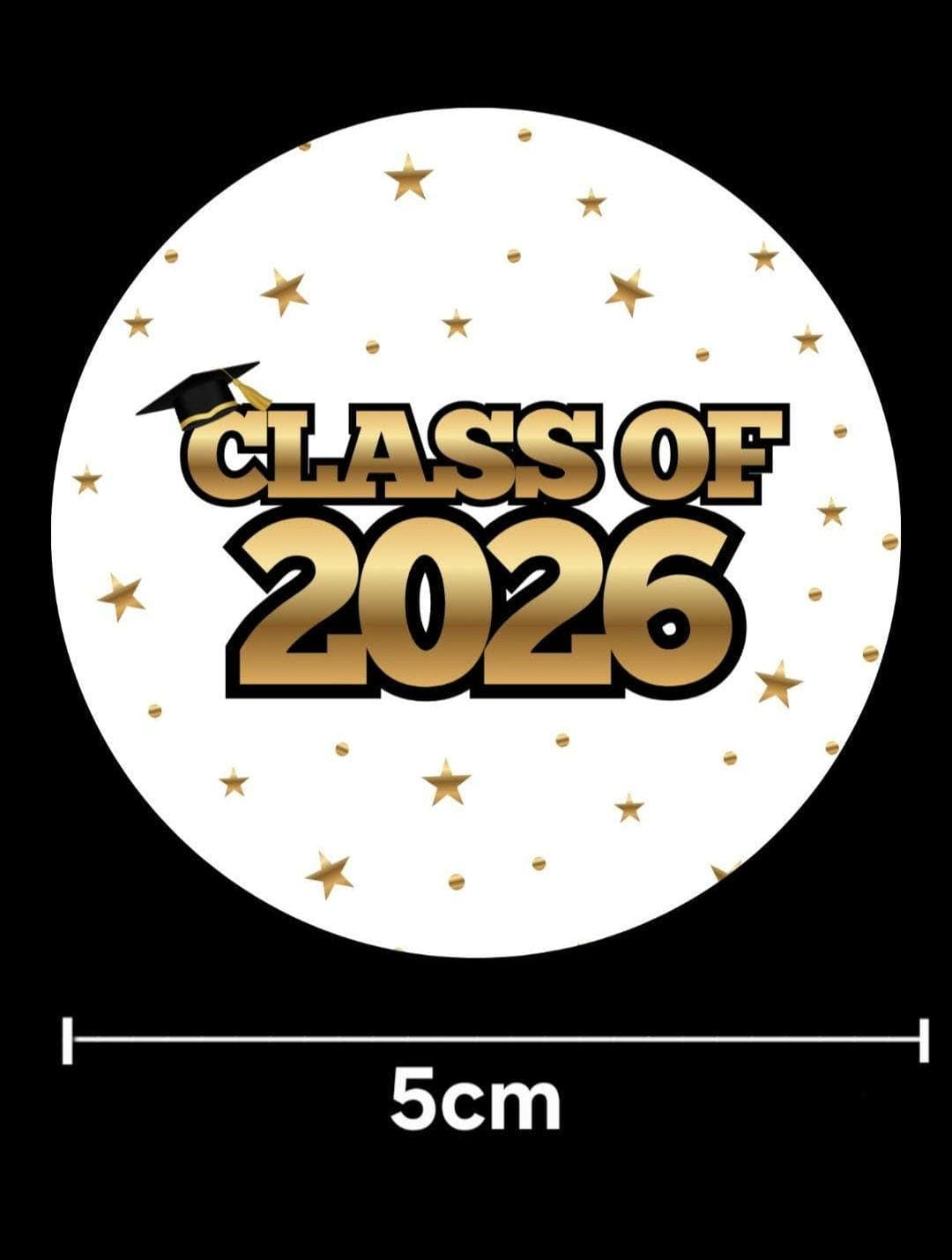 Class of 2026 Stickers | Pack of 30 | Large Class of 2026 Stickers | Sweet cone stickers | Party Bag Stickers - image 4